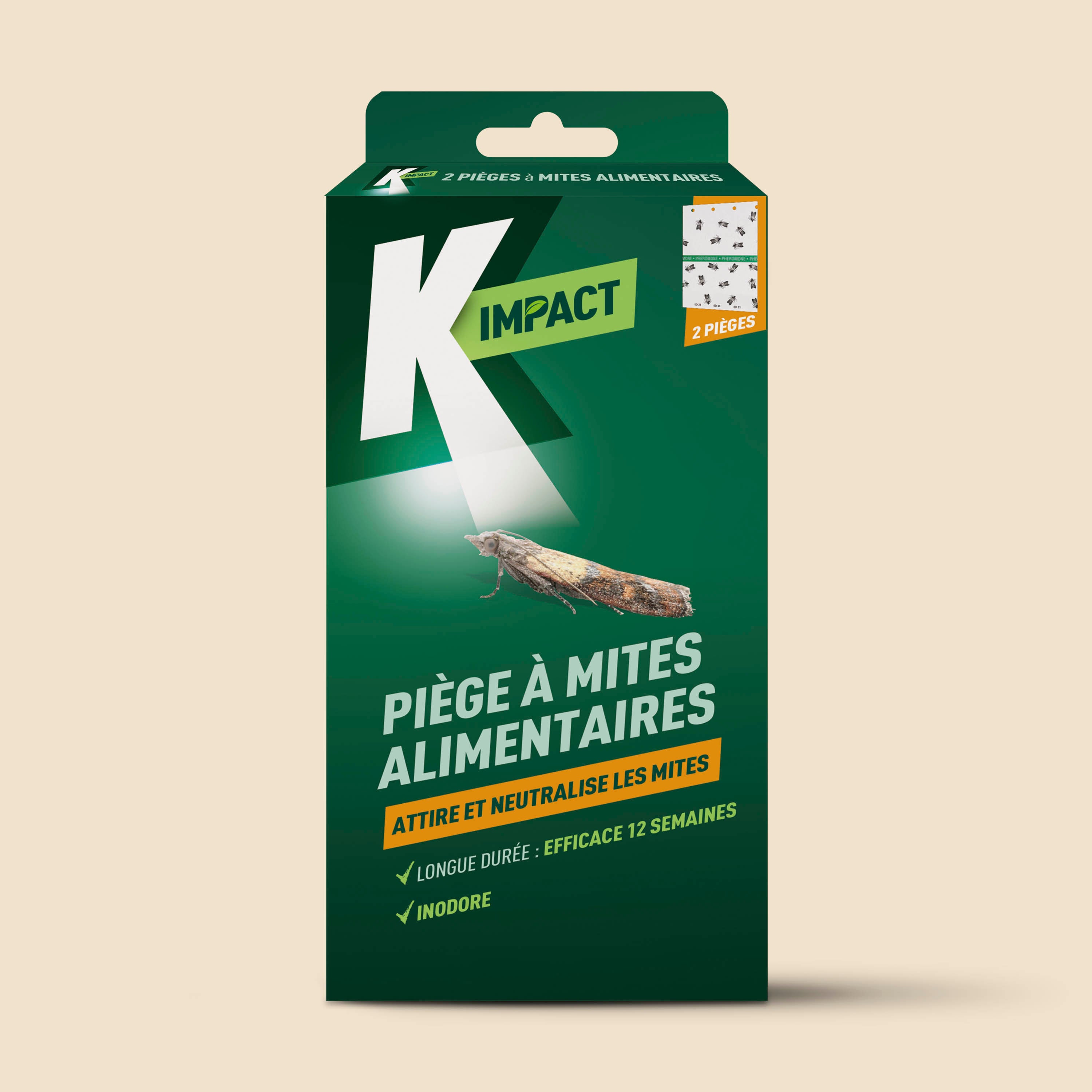 K - Pièges à mites alimentaires x 2