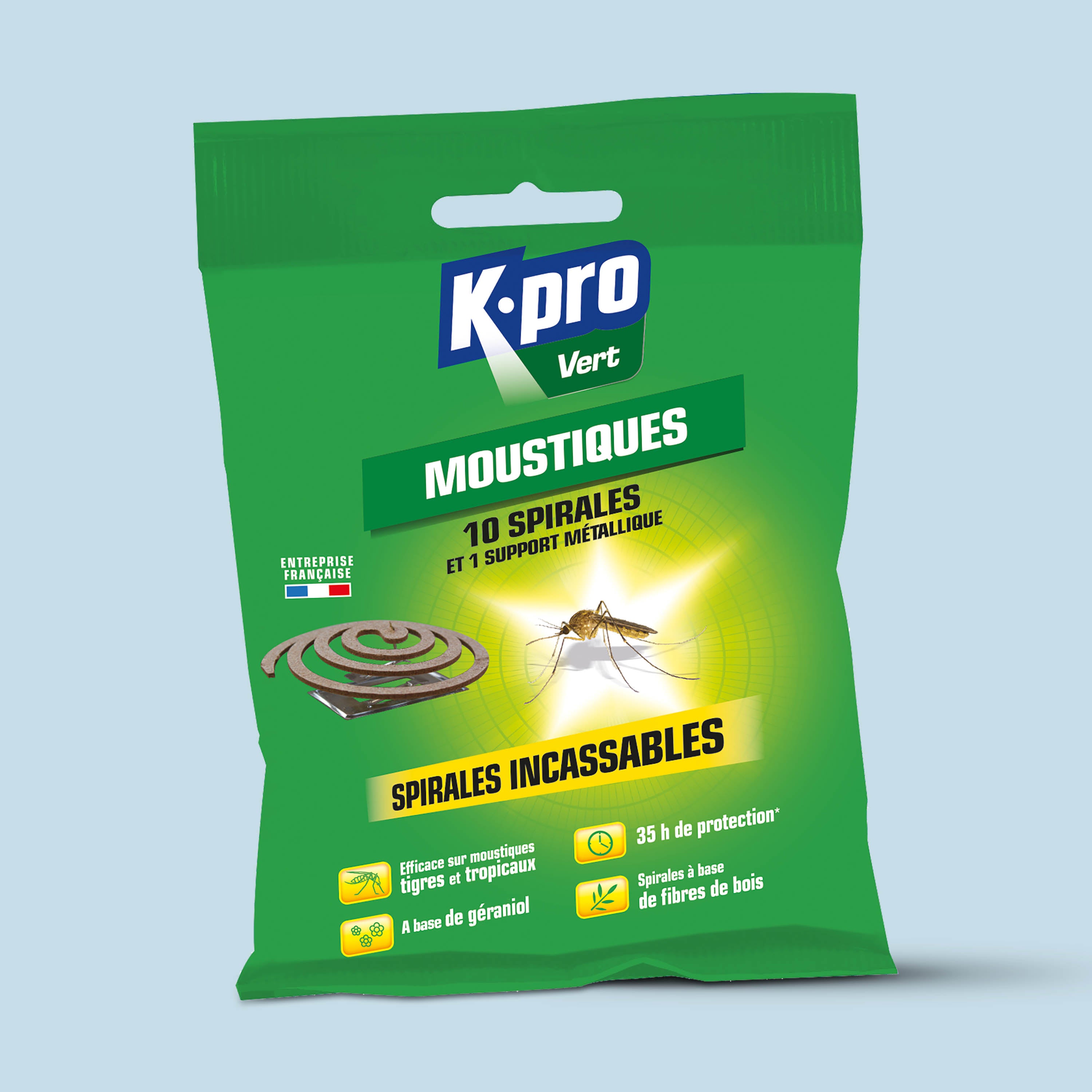 K.PRO - Spirales anti-moustiques incassables X10