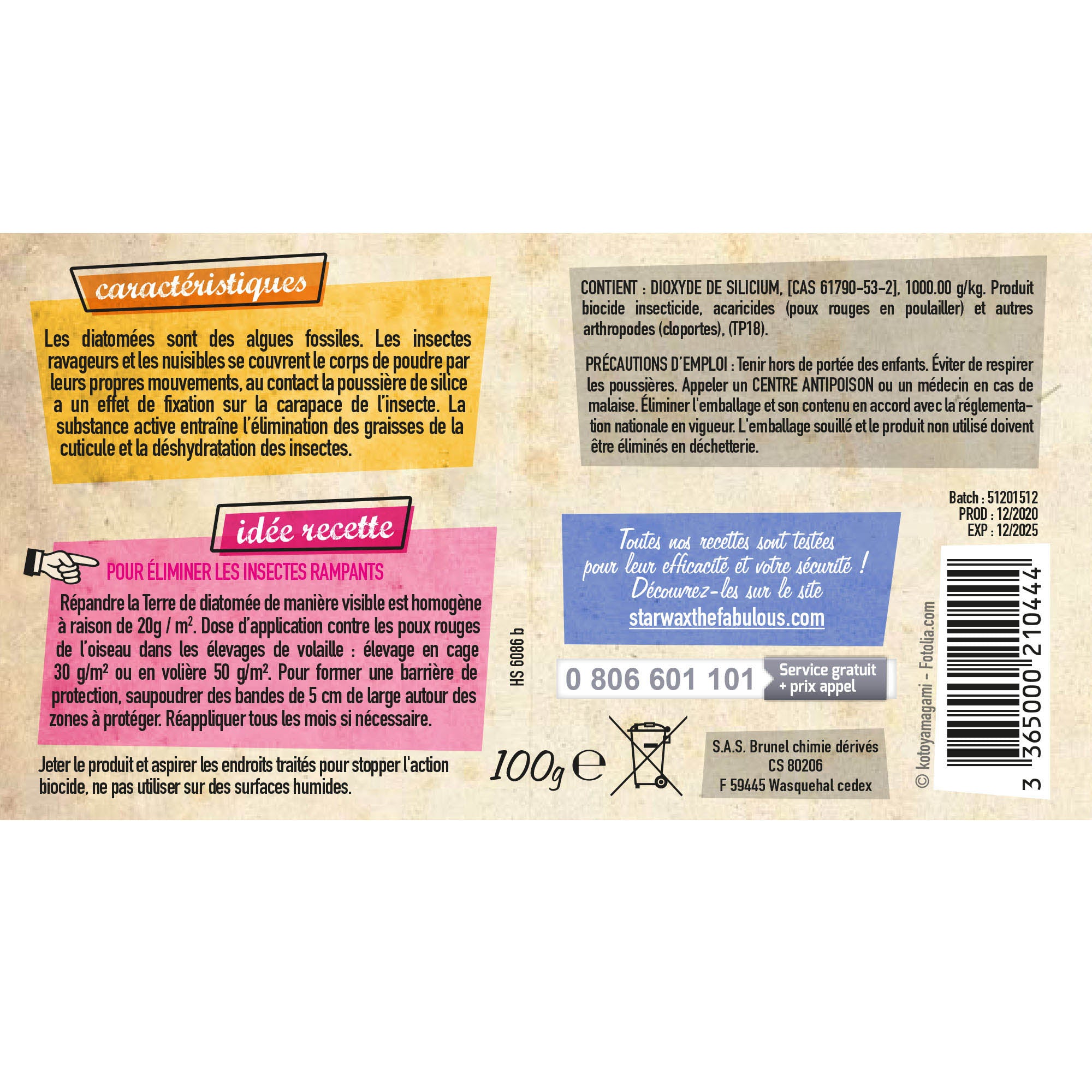 STARWAX FABULOUS - Terre de Diatomée 100g