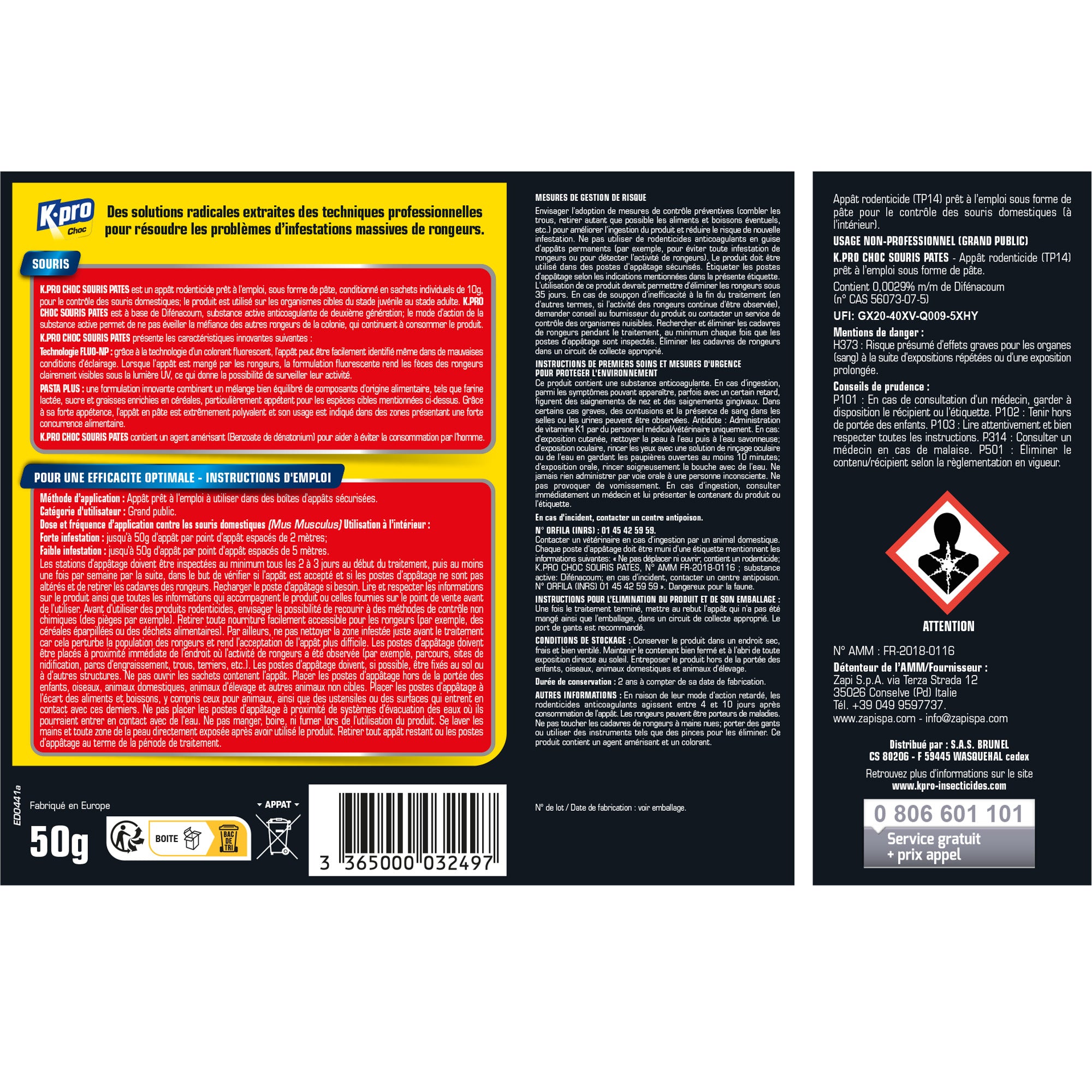 K.PRO - Pâtes souris 50g