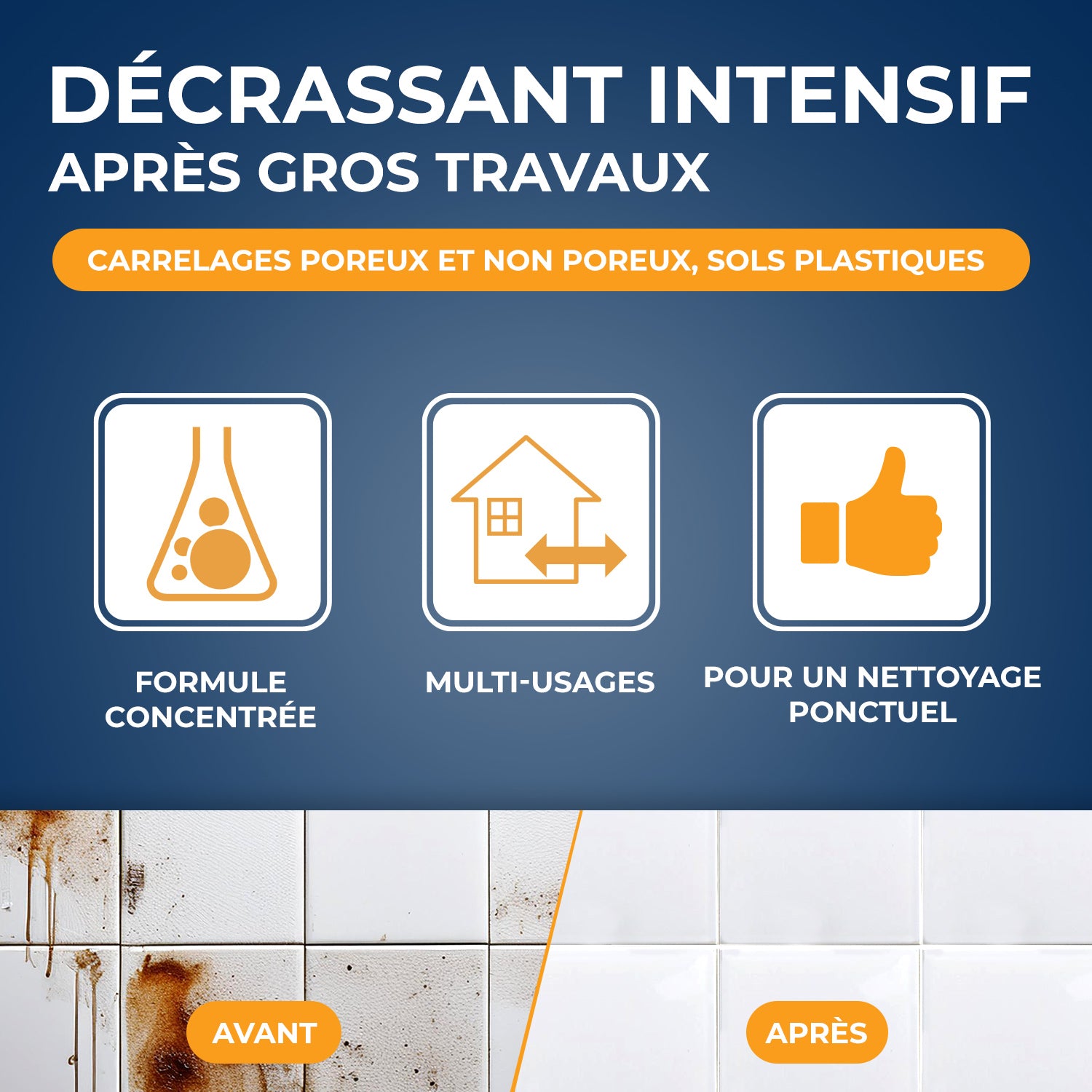 STARWAX - Décrassant intensif carrelages et PVC 1L