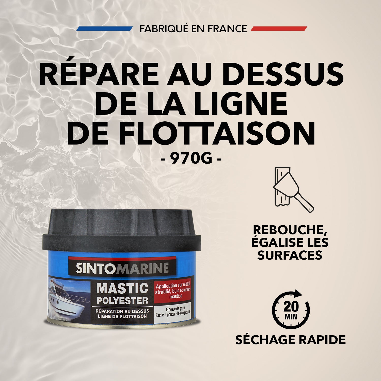 SINTO - Mastic standard polyester 970g