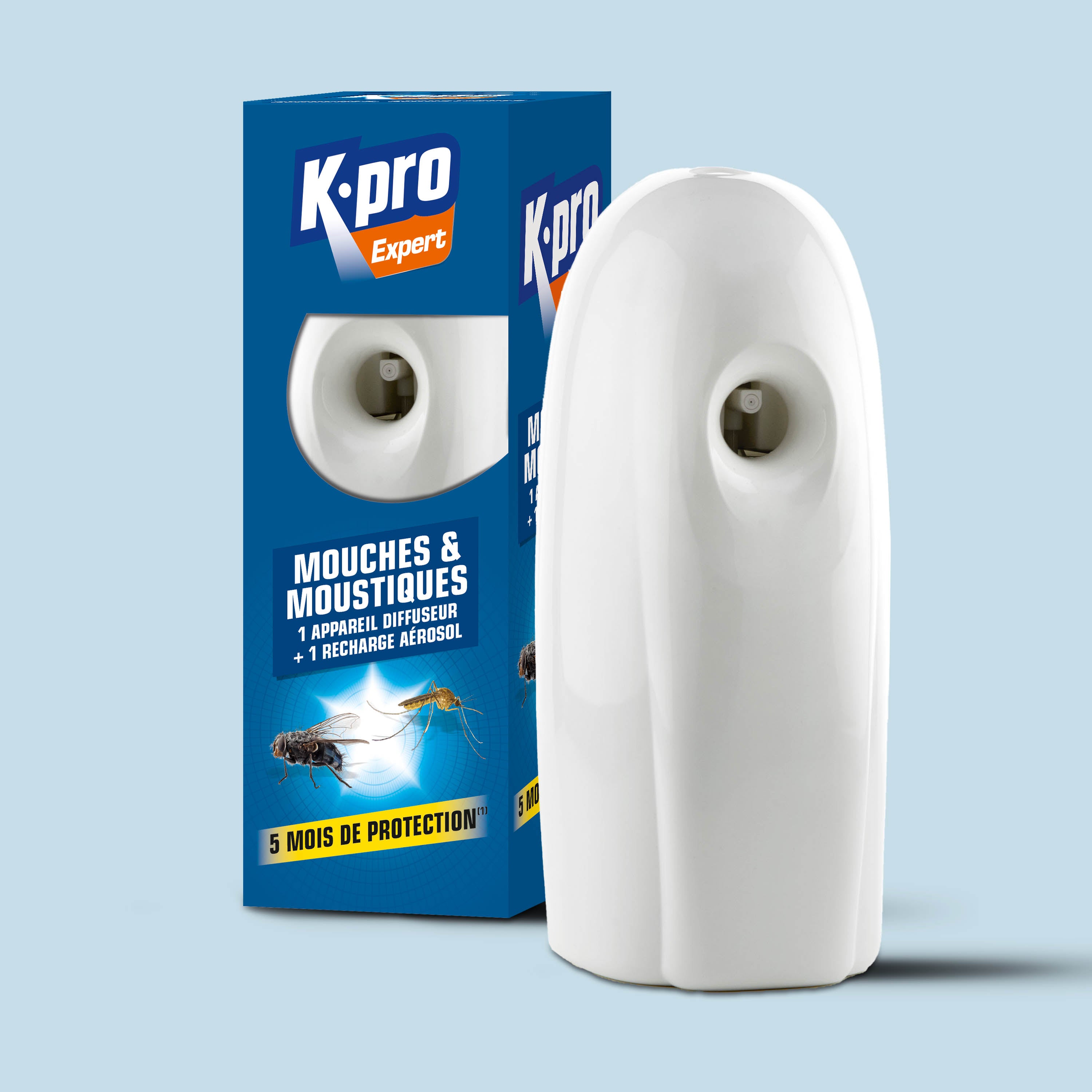 K.PRO - Diffuseur automatique contre les mouches et moustiques
 250ml