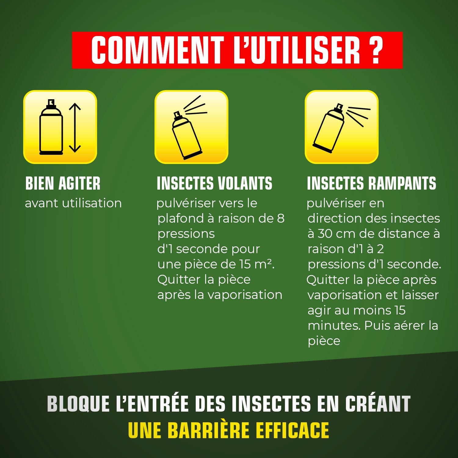 K.PRO - Aérosol tous insectes K.PRO Impact 300ml