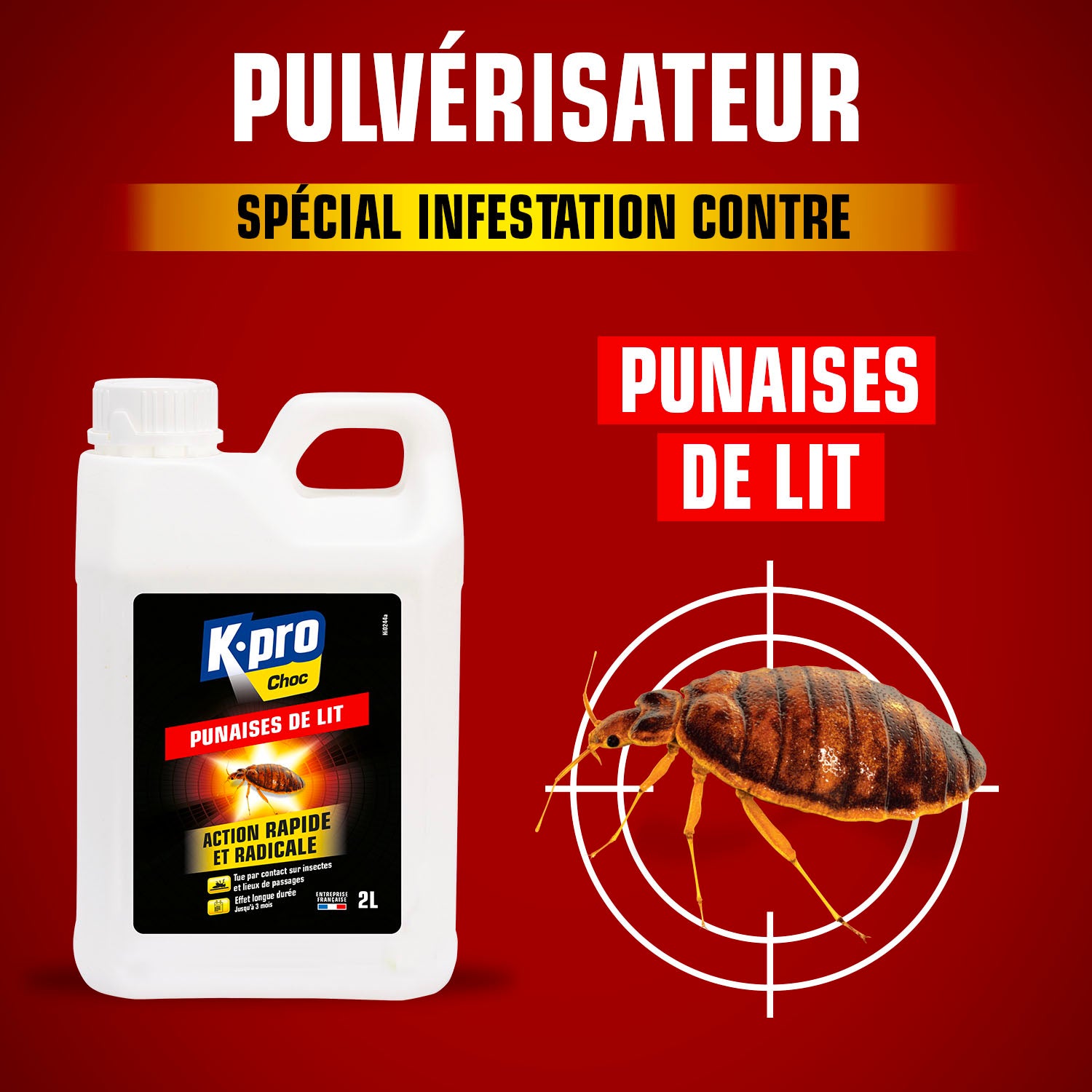 K.PRO - Recharge insecticide punaises de lit 2L