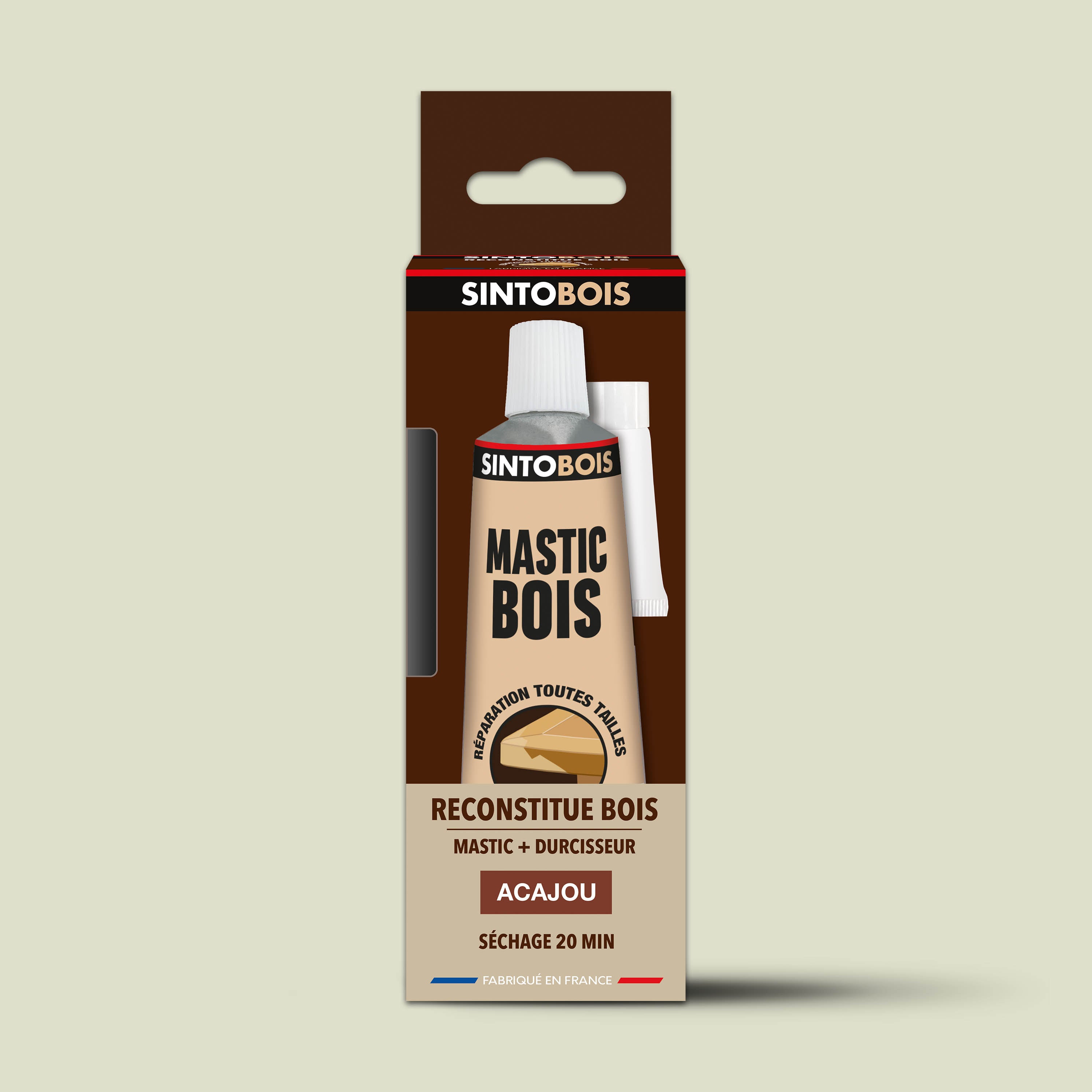 SINTO - Reconstitue angles et gros trous 500ml Chêne