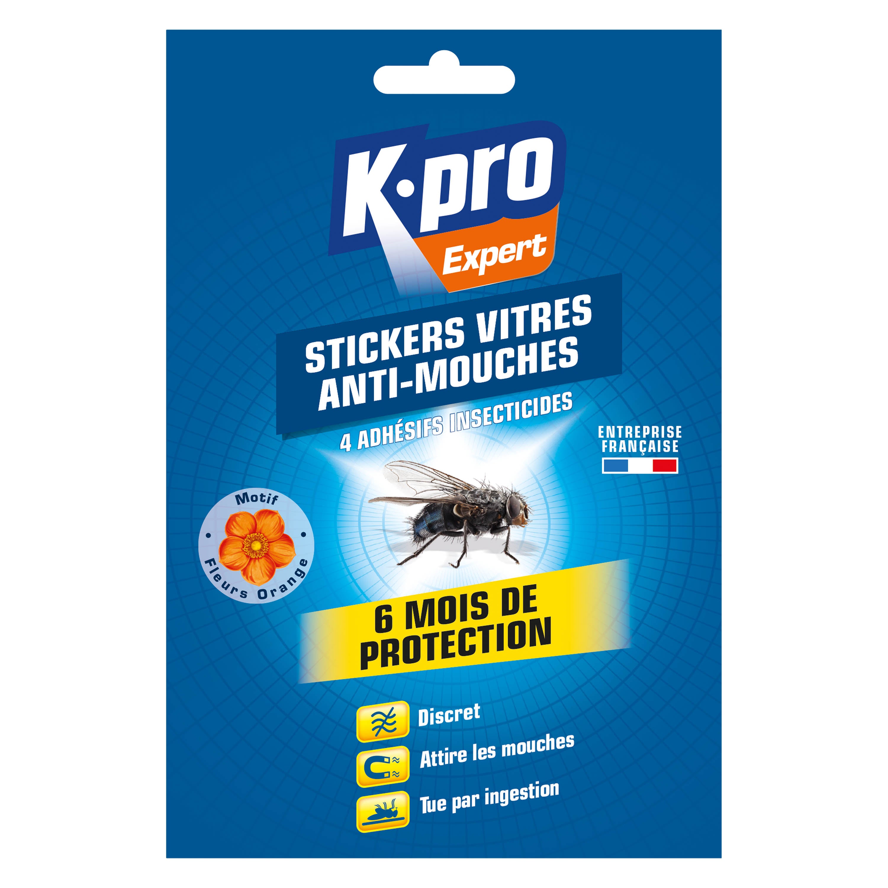 K.PRO - Stickers anti-mouches fleurs
 X4