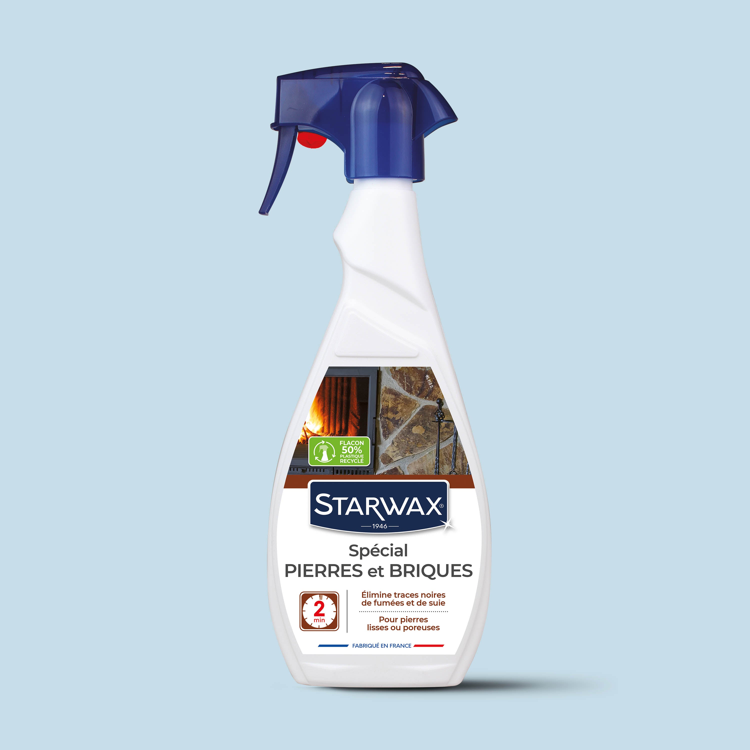 STARWAX - Nettoyant pierres et briques pour cheminée 500ml