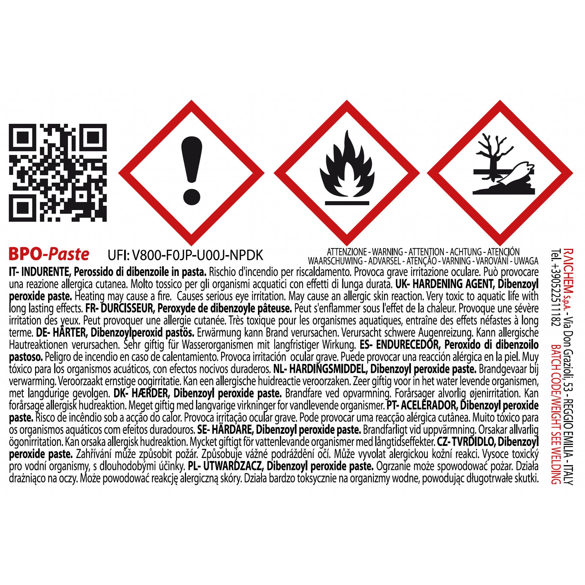 SINTO - Durcisseur - en vrac pour pâte à rénover 45g Blanc