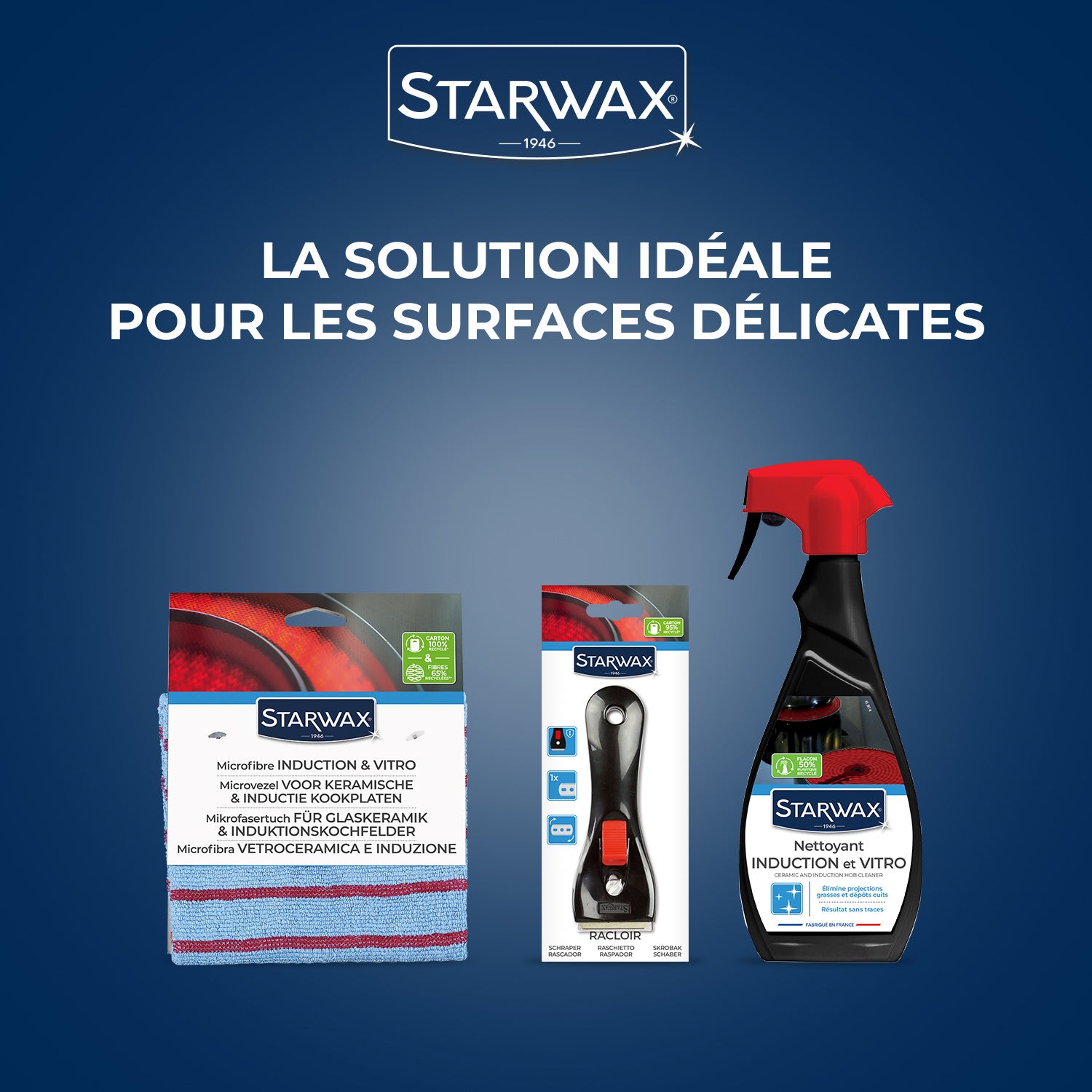 STARWAX - Nettoyant quotidien pour vitrocéramique et induction 500ml