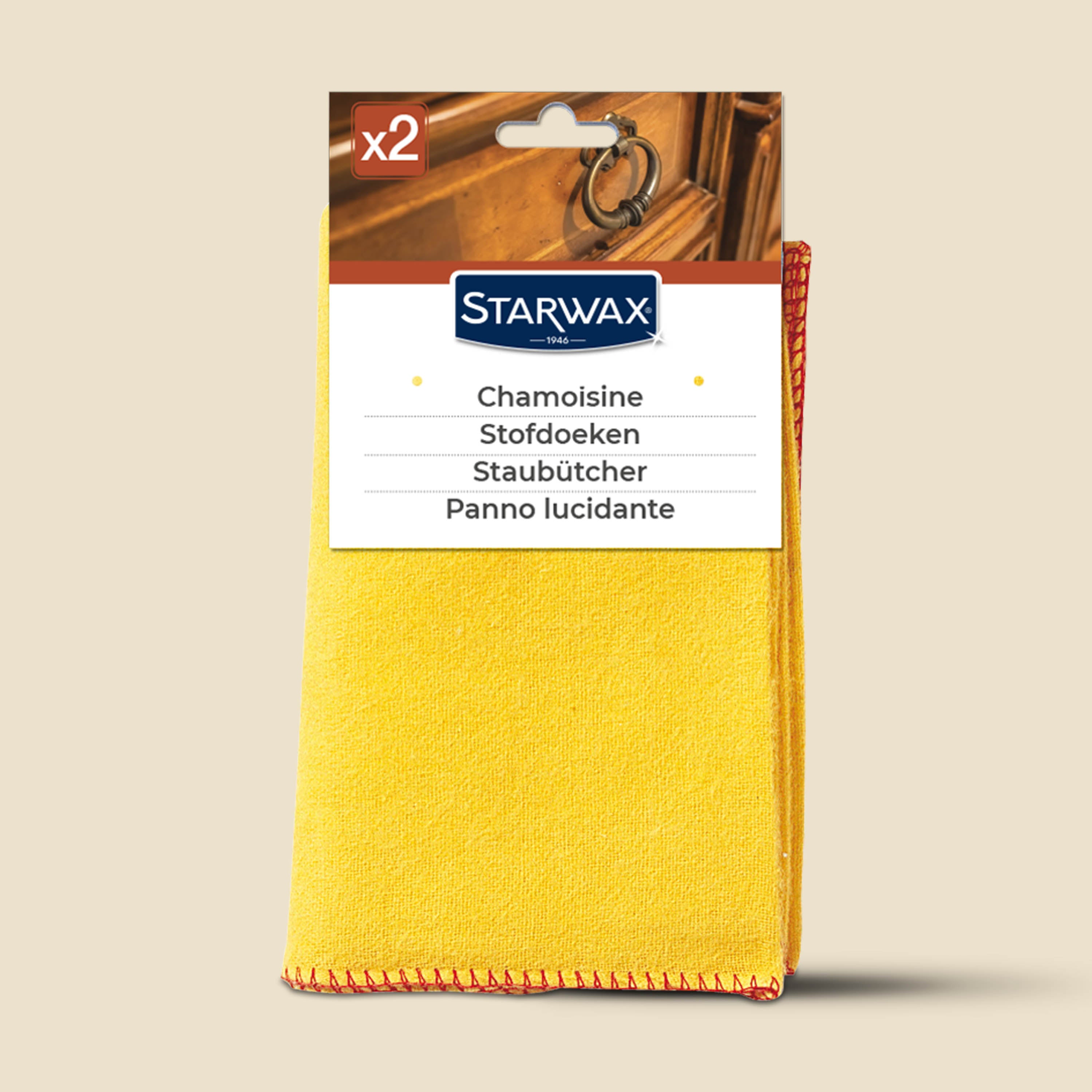 STARWAX - Chamoisines pour mobilier intérieur X2