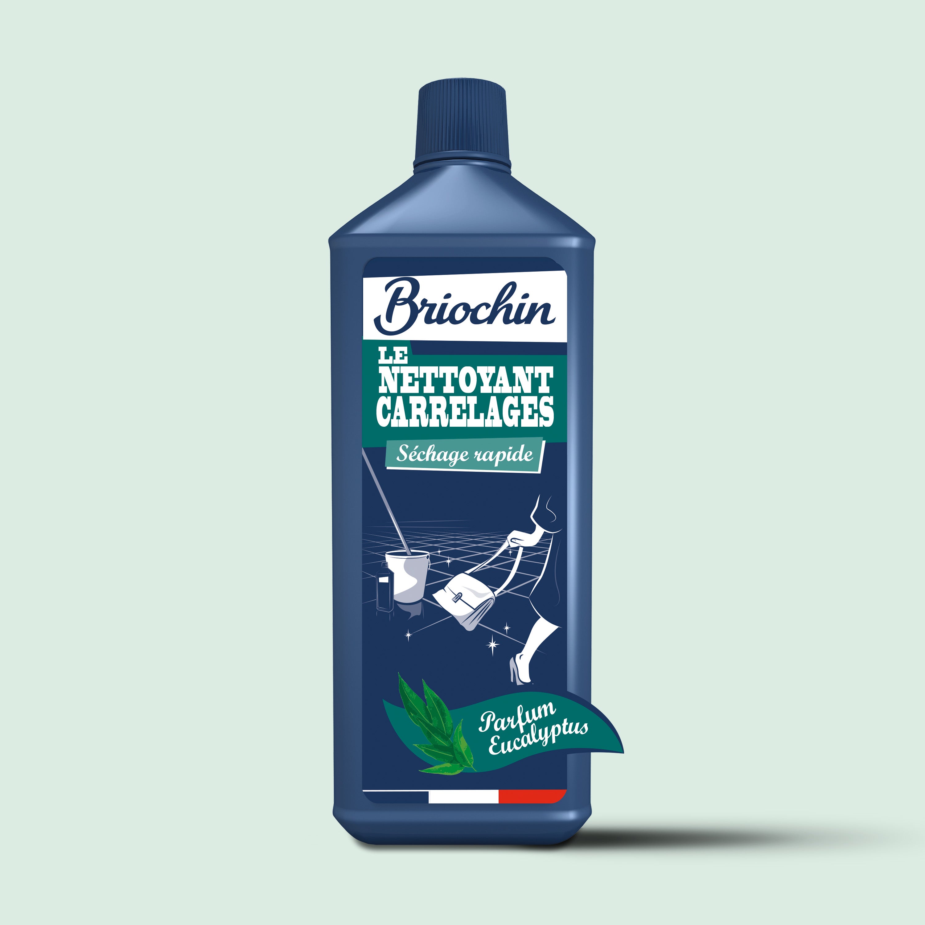 JACQUES BRIOCHIN - Nettoyant Carrelage séchage rapide 1L Eucalyptus