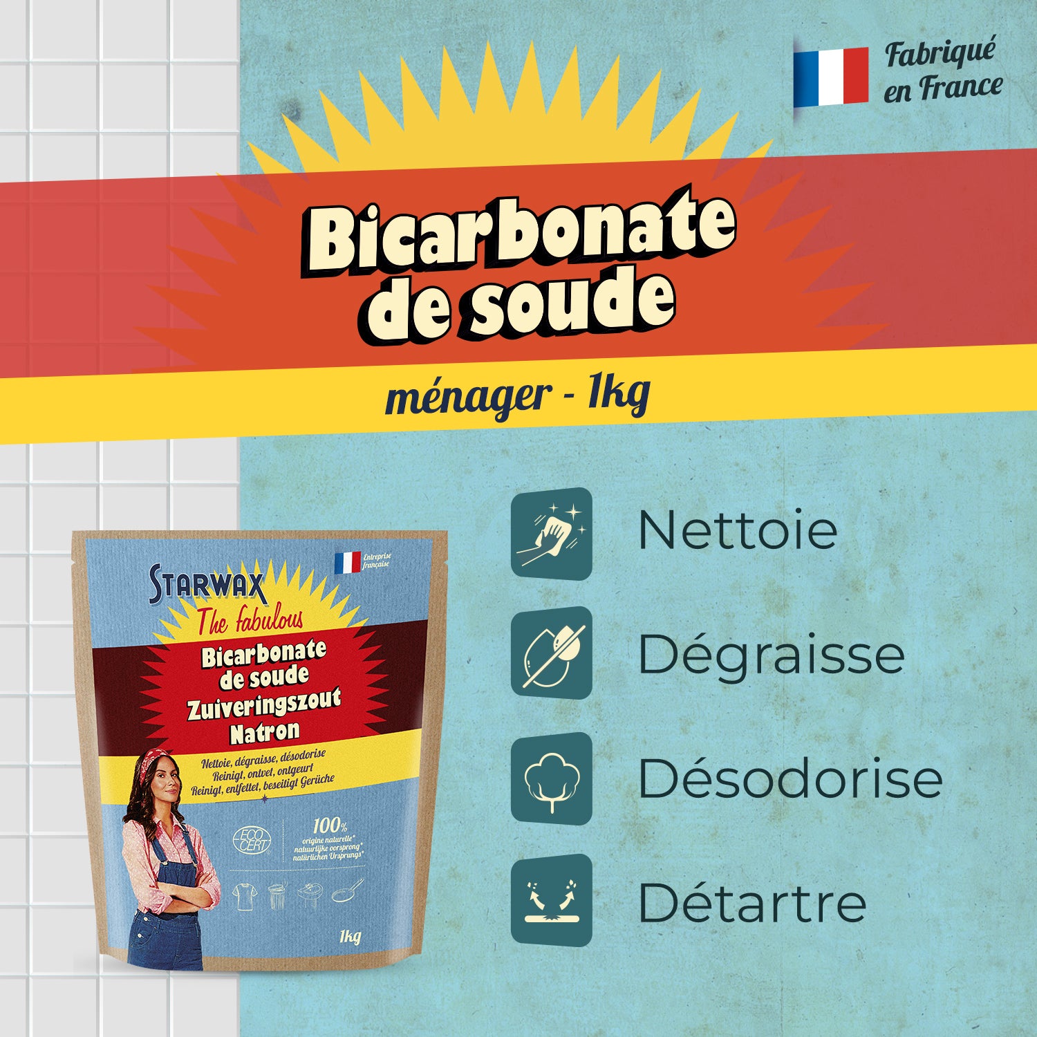 STARWAX FABULOUS - Bicarbonate de soude
 500g