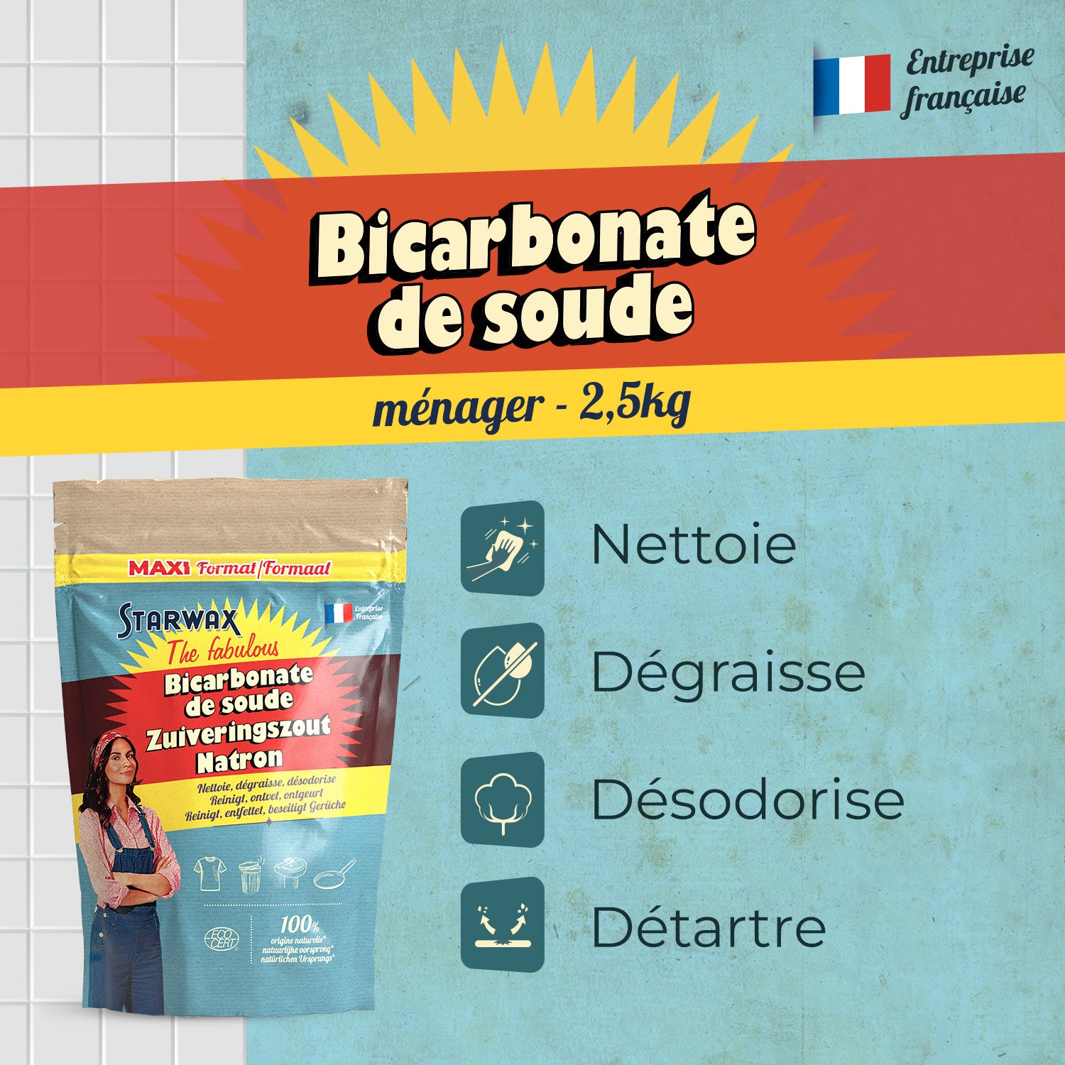STARWAX FABULOUS - Bicarbonate de soude
 500g
