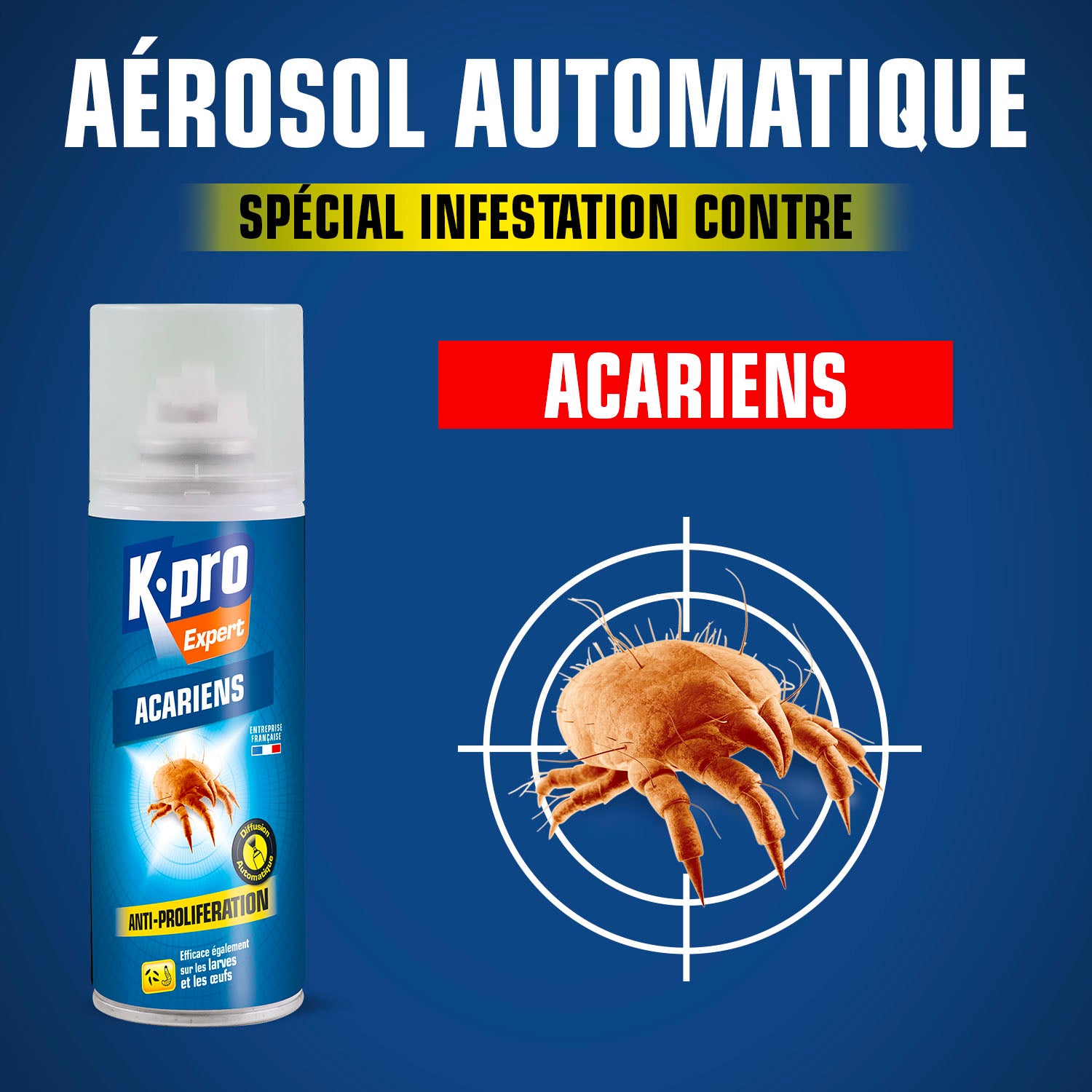 K.PRO - Aérosol diffusion automatique acariens 200ml