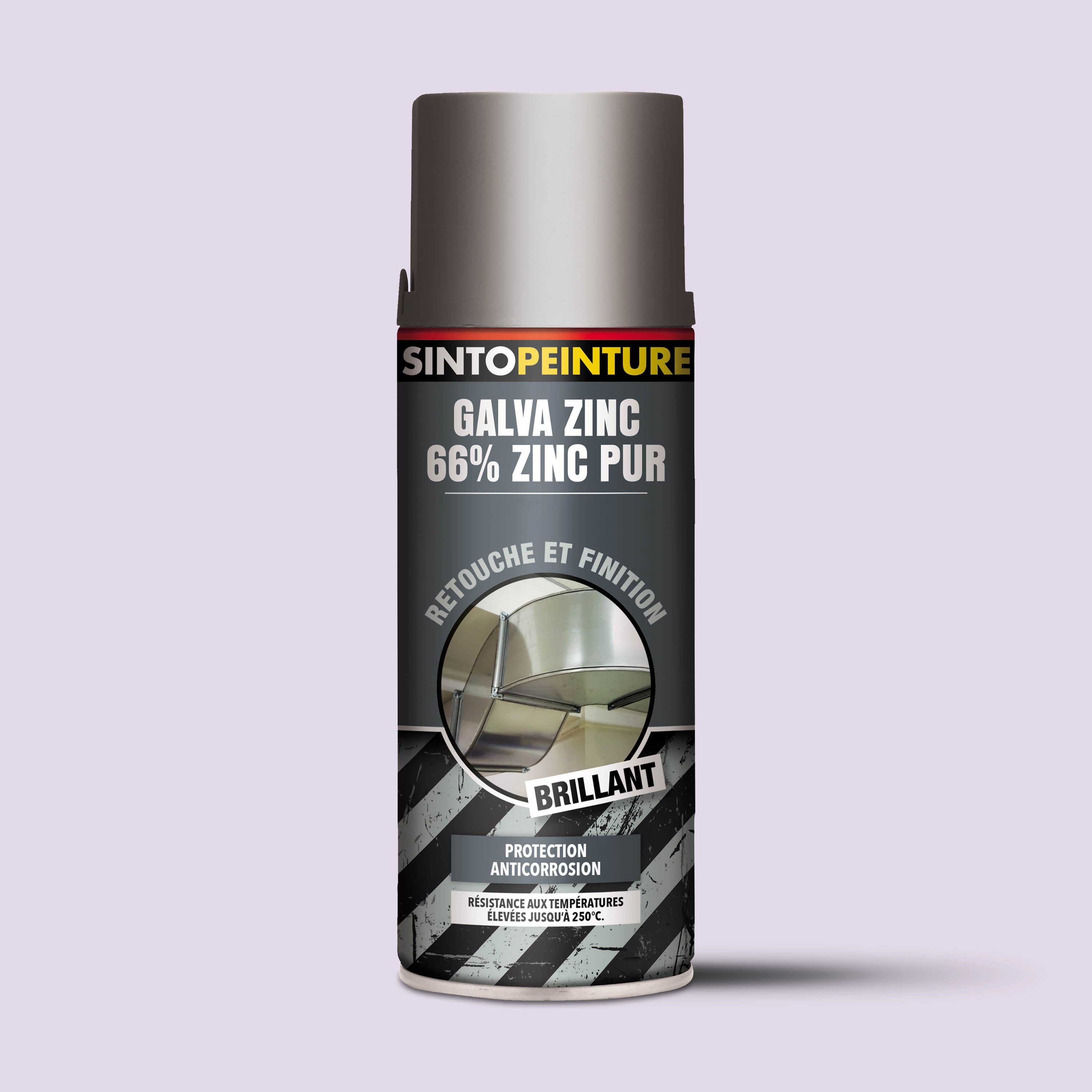 SINTO - Aérosol galva zinc 400ml Brillant