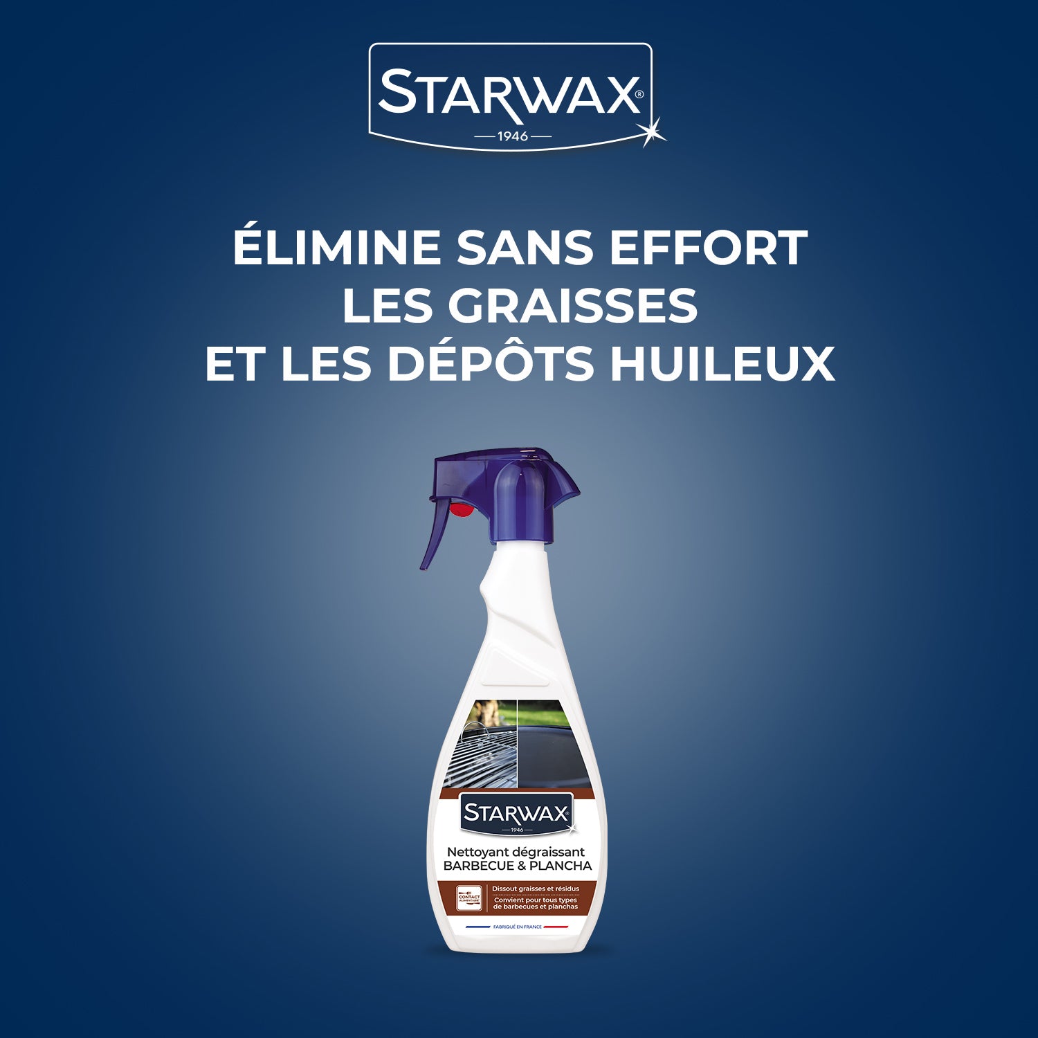 STARWAX - Nettoyant dégraissant pour plancha et barbecue 500ml