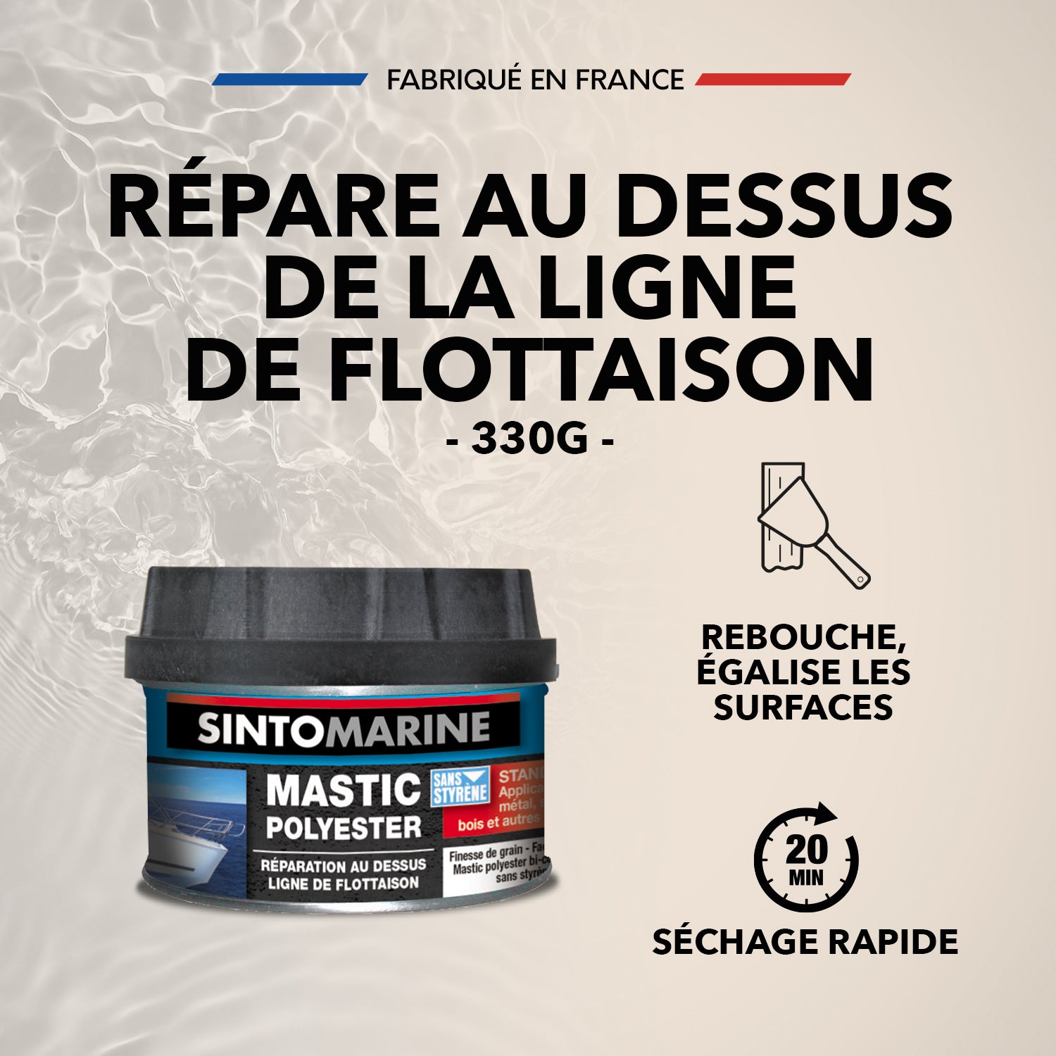 SINTO - Mastic standard polyester 970g