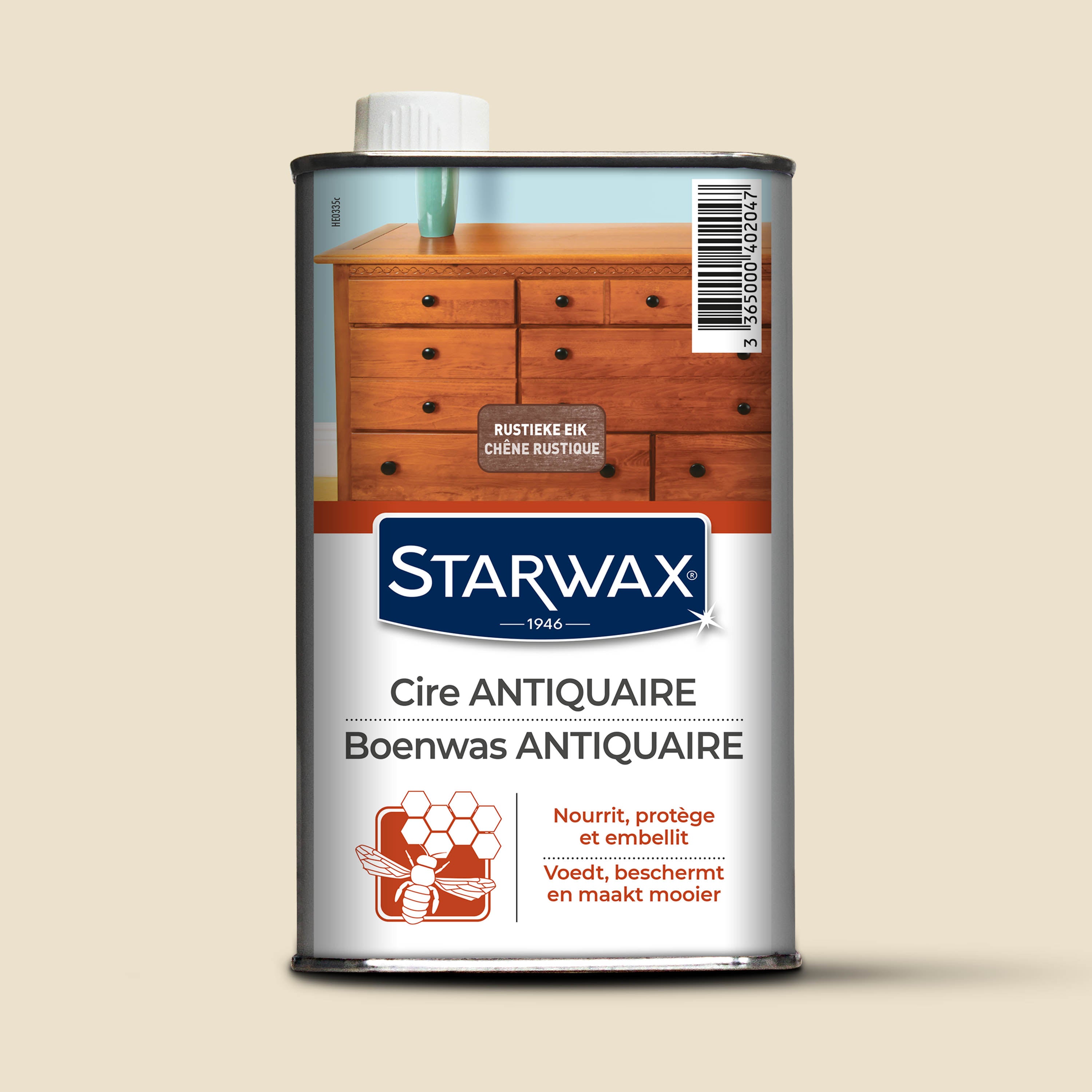 STARWAX - Cire antiquaire liquide pour bois cirés 500ml Incolore