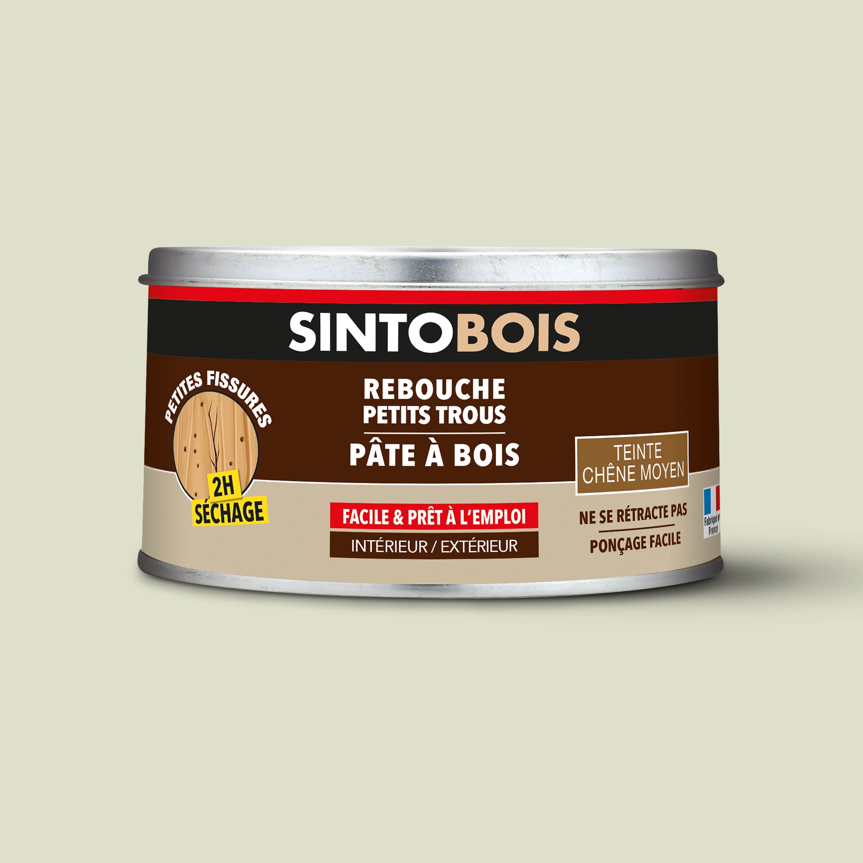 SINTO - Pâte à bois tradition 550ml Chêne clair