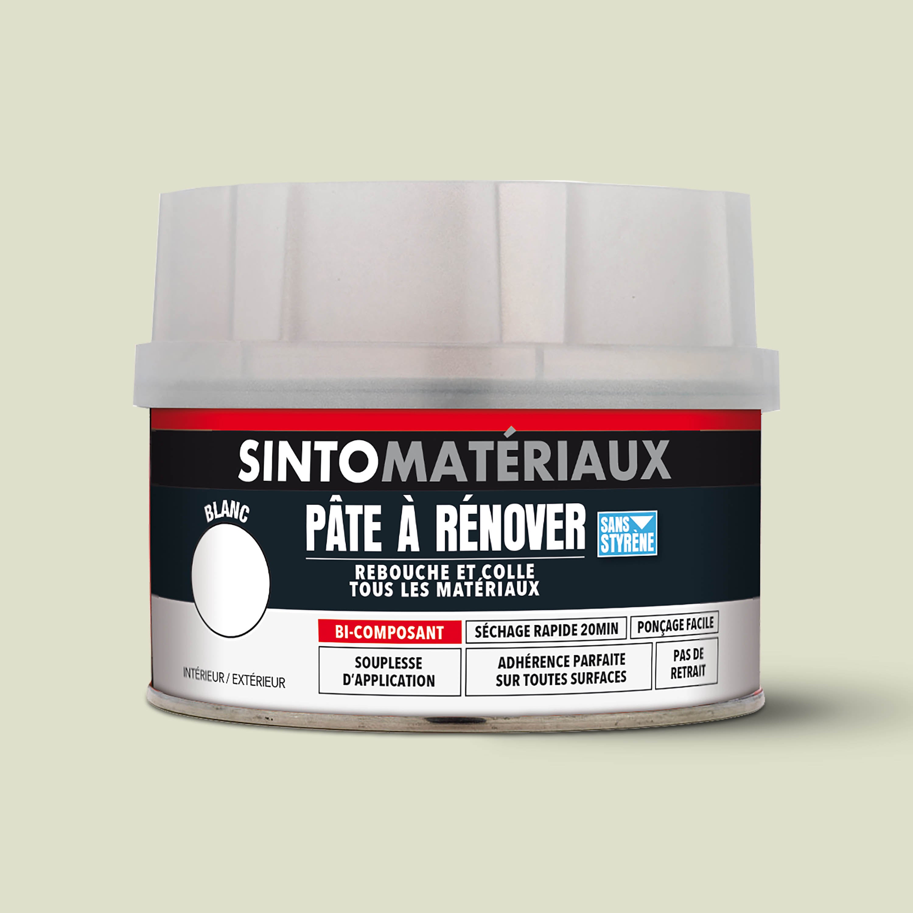 SINTO - Pâte à rénover 408g Blanc