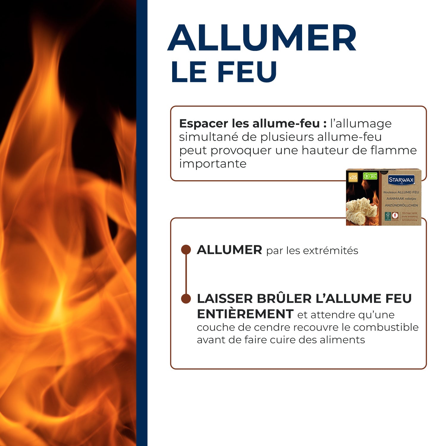 STARWAX - Rouleaux allume feu FSC® X50