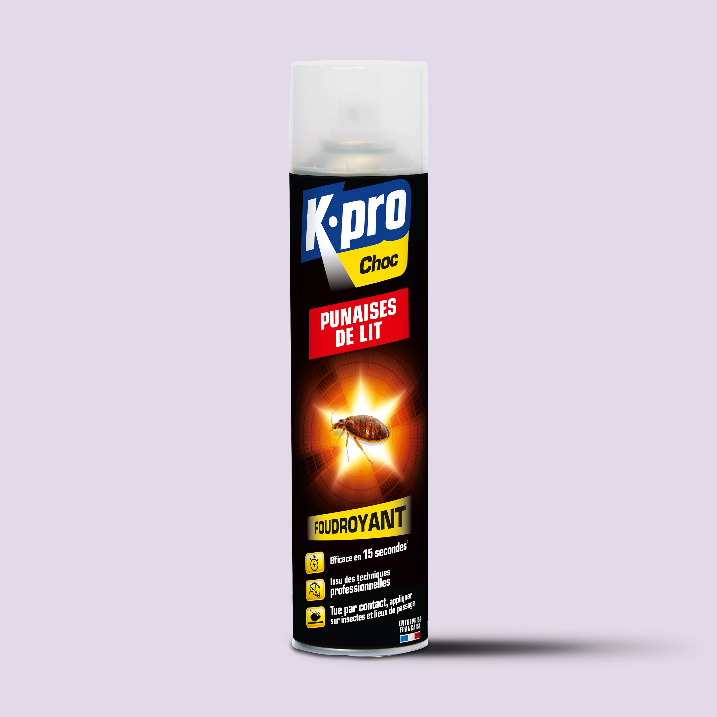 K.PRO - Aérosol foudroyant punaises de lit
 400ml