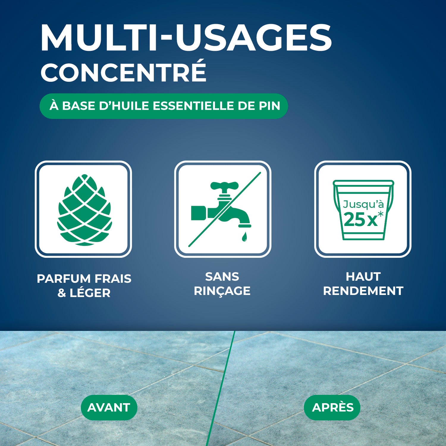 STARWAX - Nettoyant multi-usages concentré parfum pin des landes 1L Parfum pin des landes (parfum de synthèse)