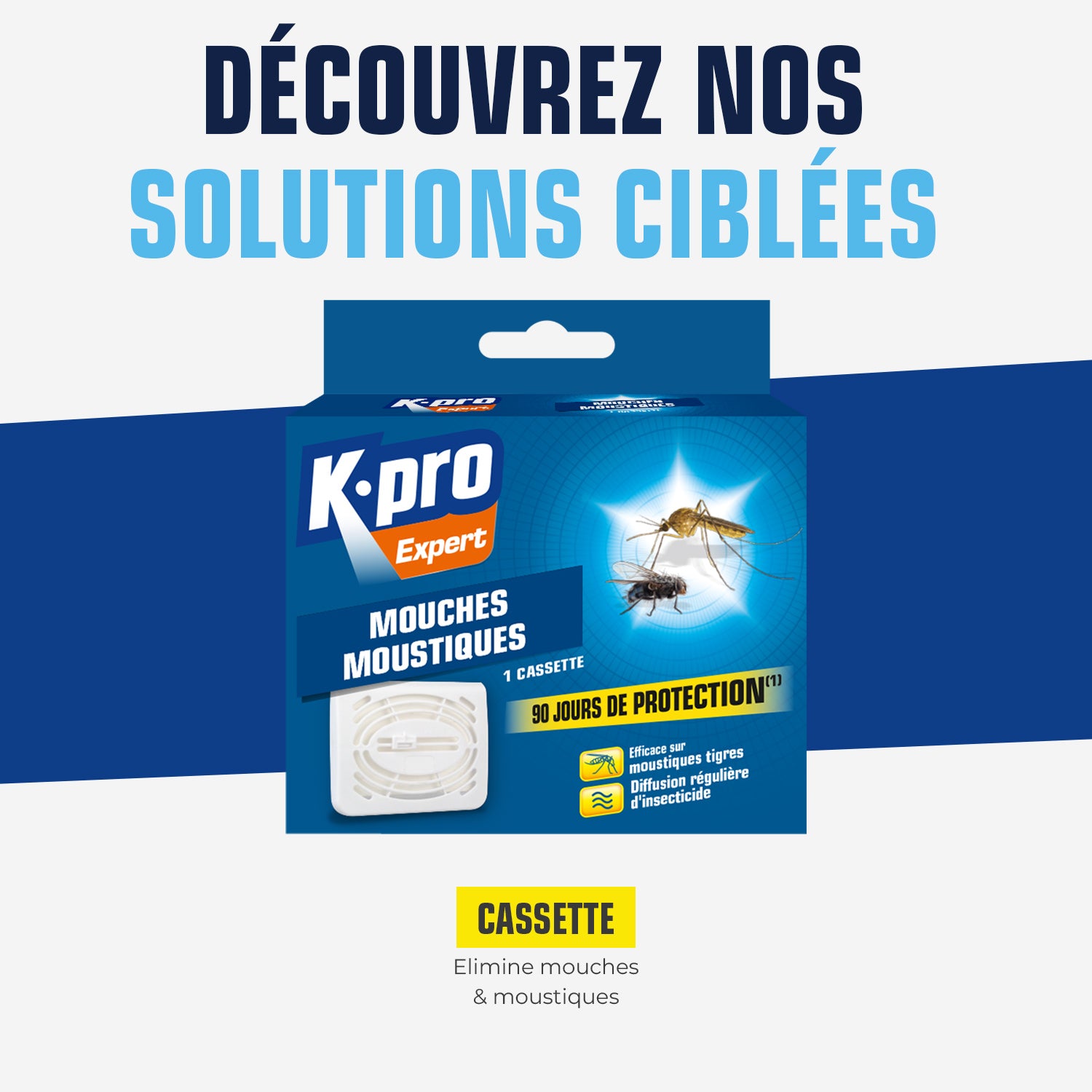 K.PRO - Cassette Mouches Moustiques
 X1