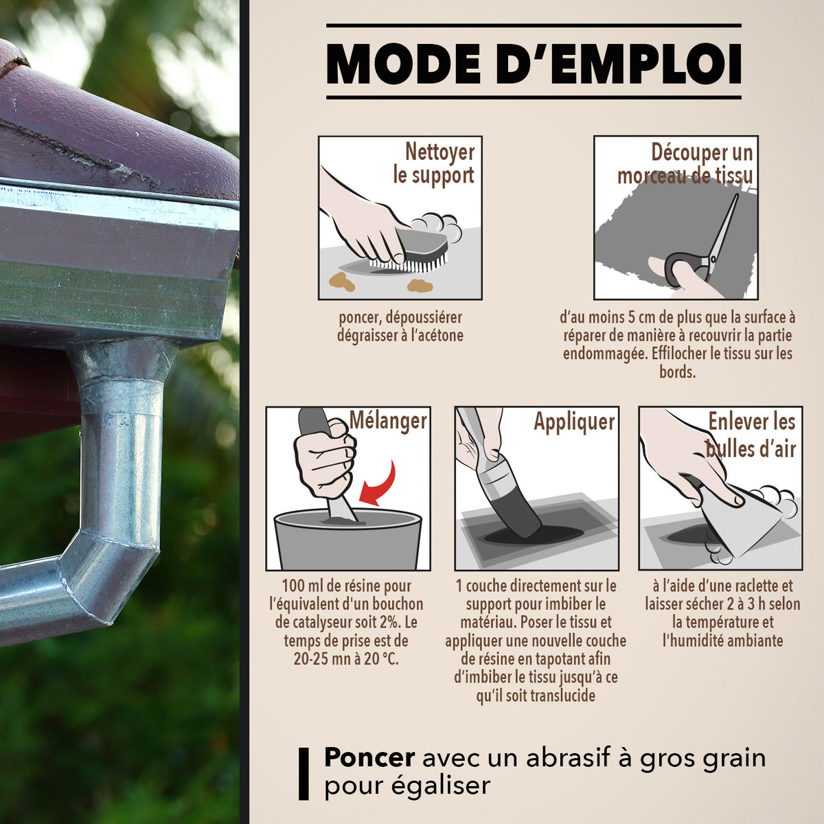 SINTO - Répare métaux, plastiques, composites 1kg