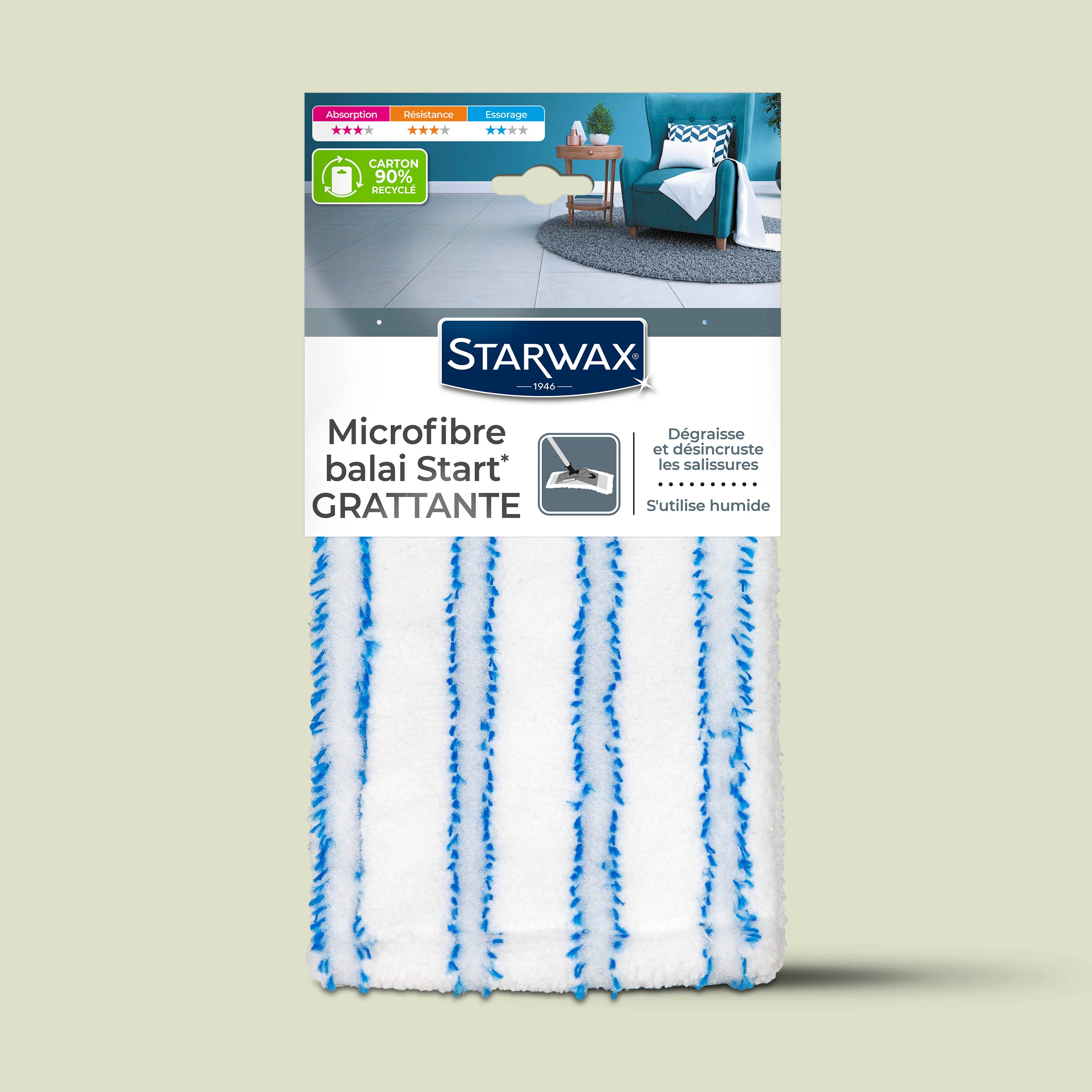 STARWAX - Microfibre balai start* grattante X1