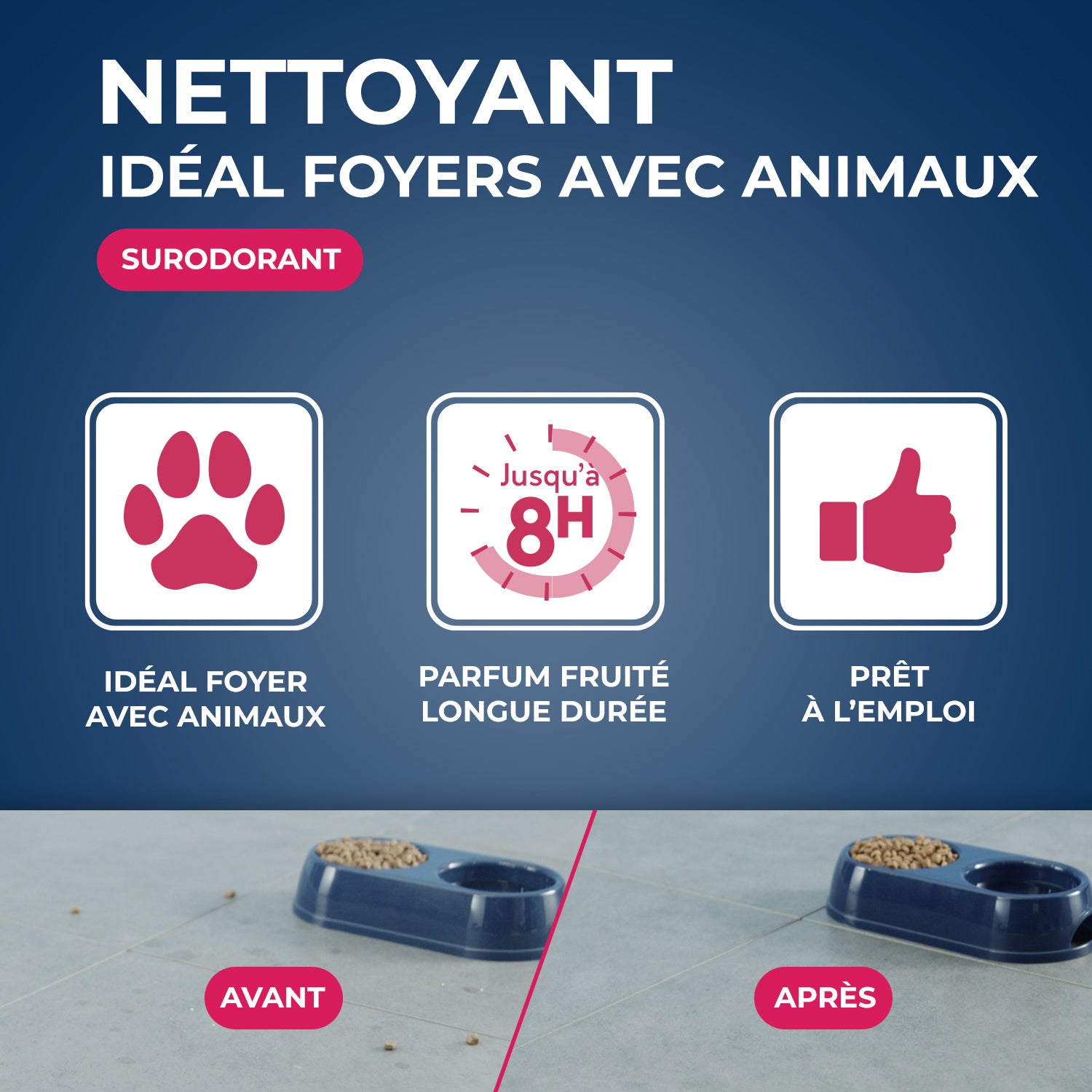 STARWAX - Nettoyant désodorisant surodorant spécial milieu animal 500ml