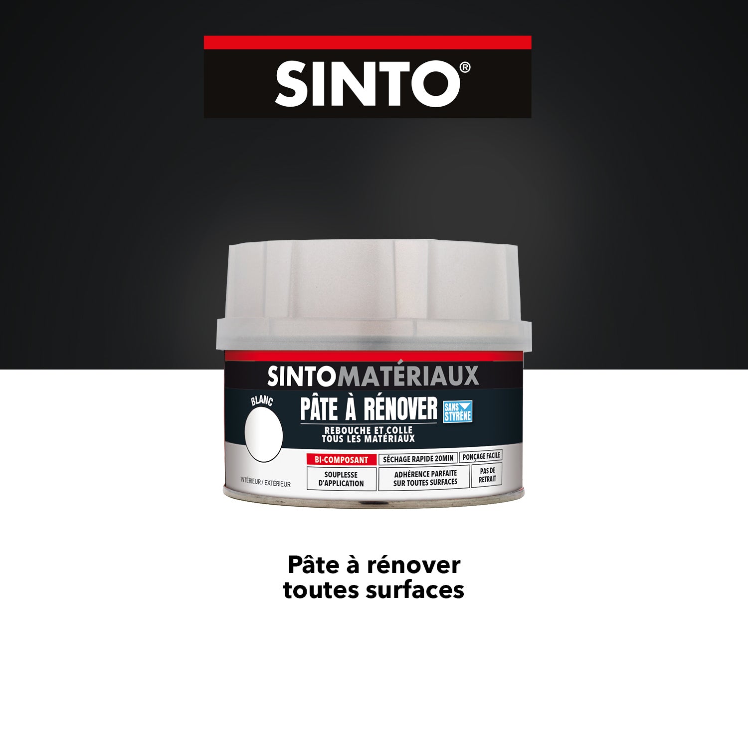 SINTO - Pâte à rénover 408g Blanc