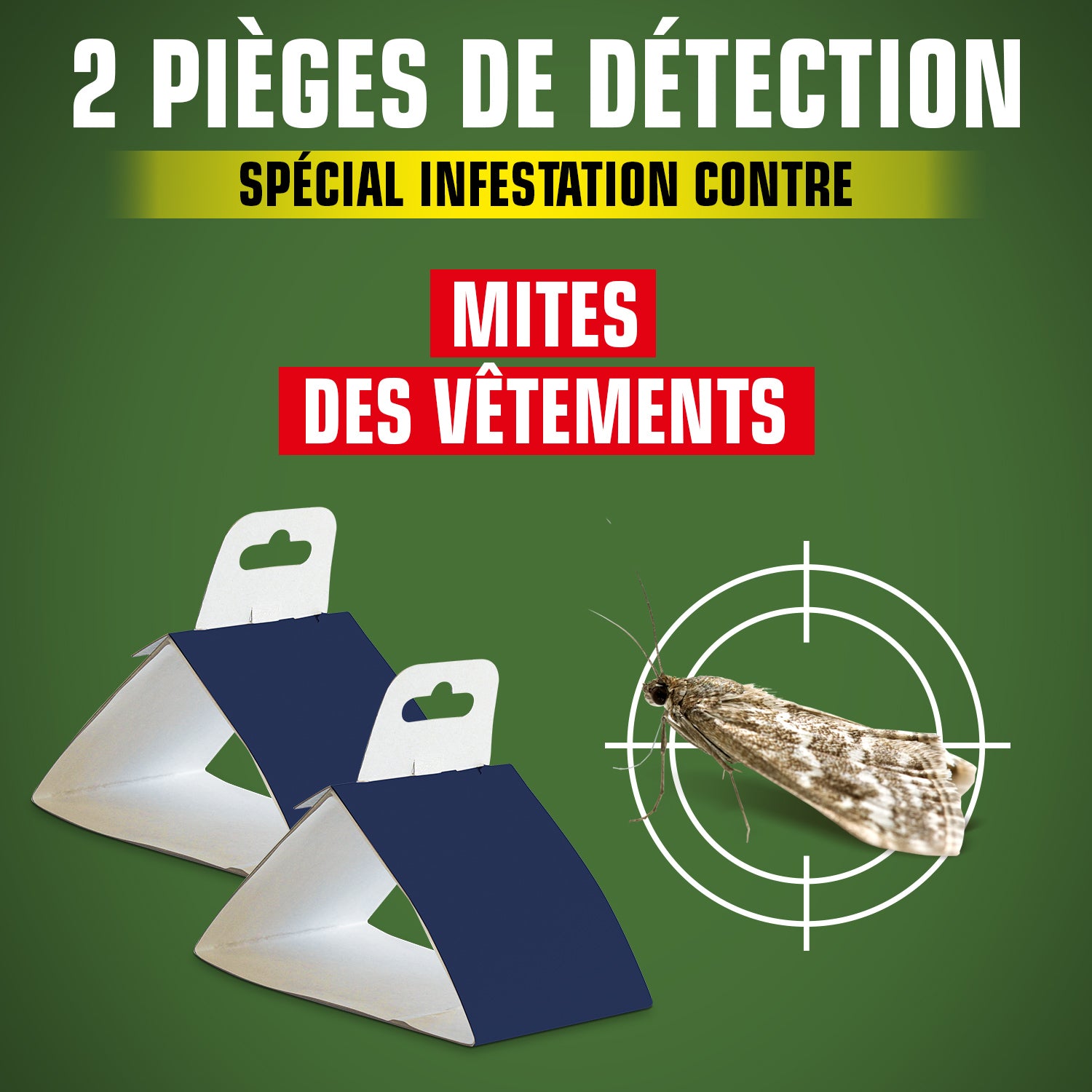 K.PRO - Pièges de détection des mites des vêtements
 X2