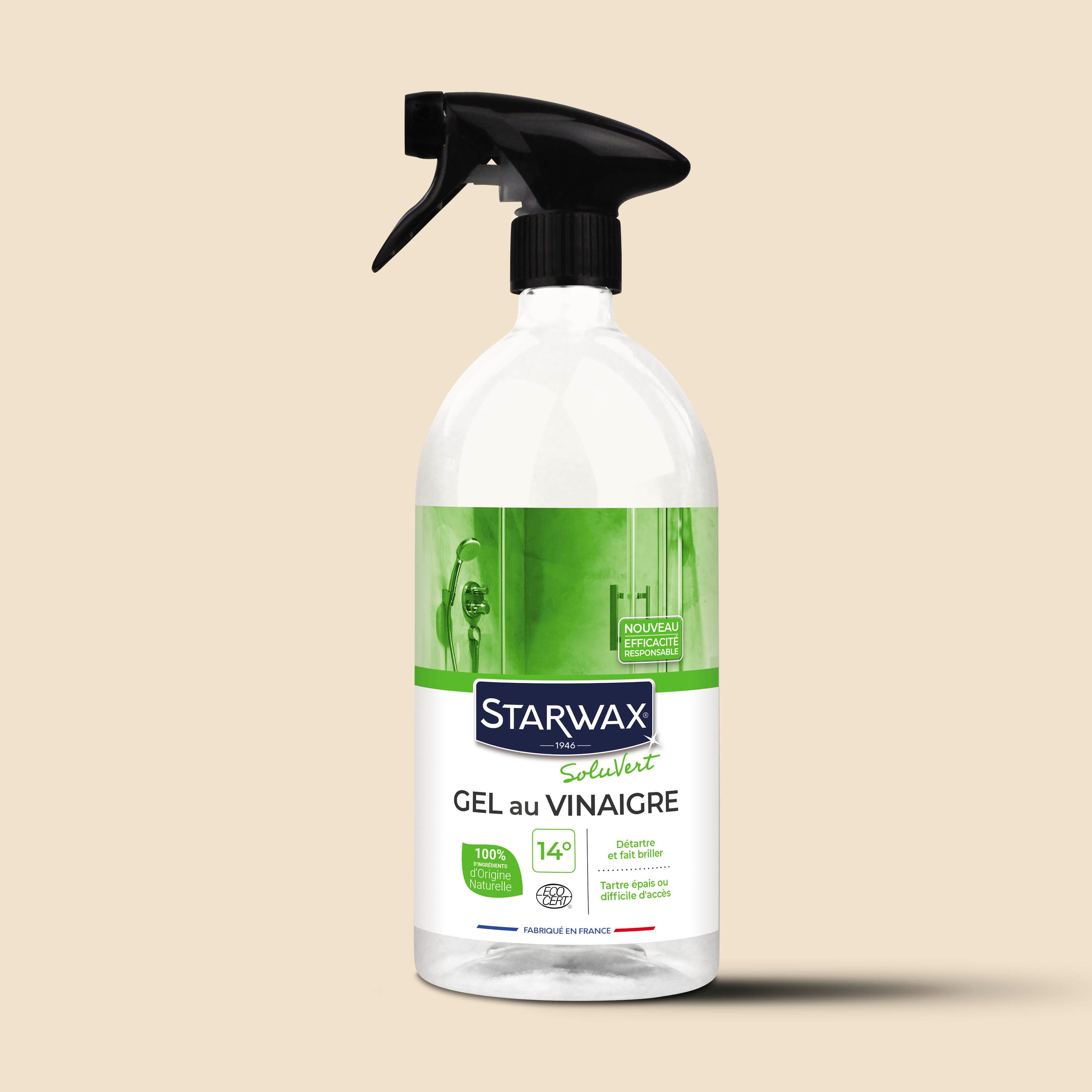 STARWAX SOLUVERT - Gel au vinaigre 14° 1L