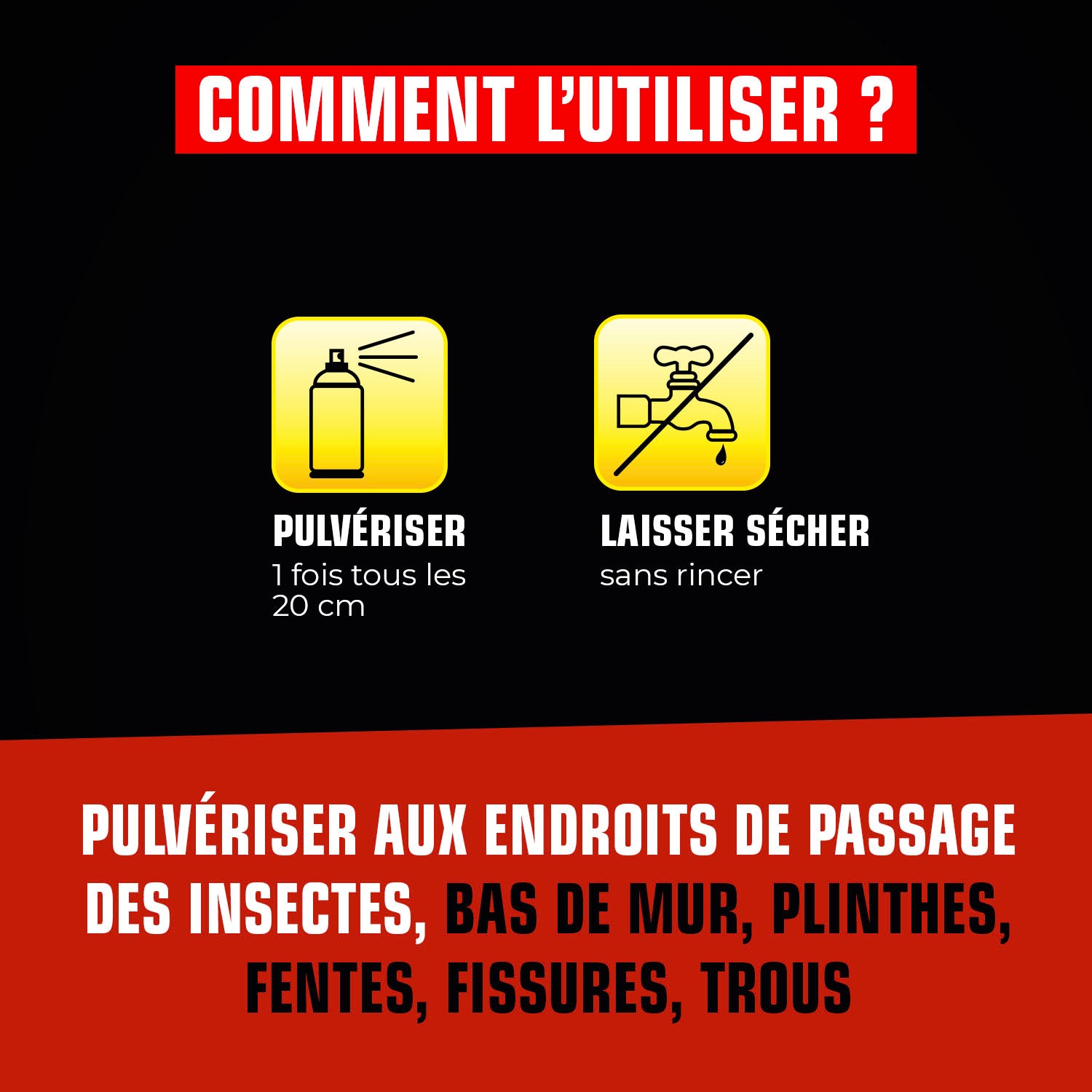 K.PRO - Pulvérisateur cafards et araignées 1L