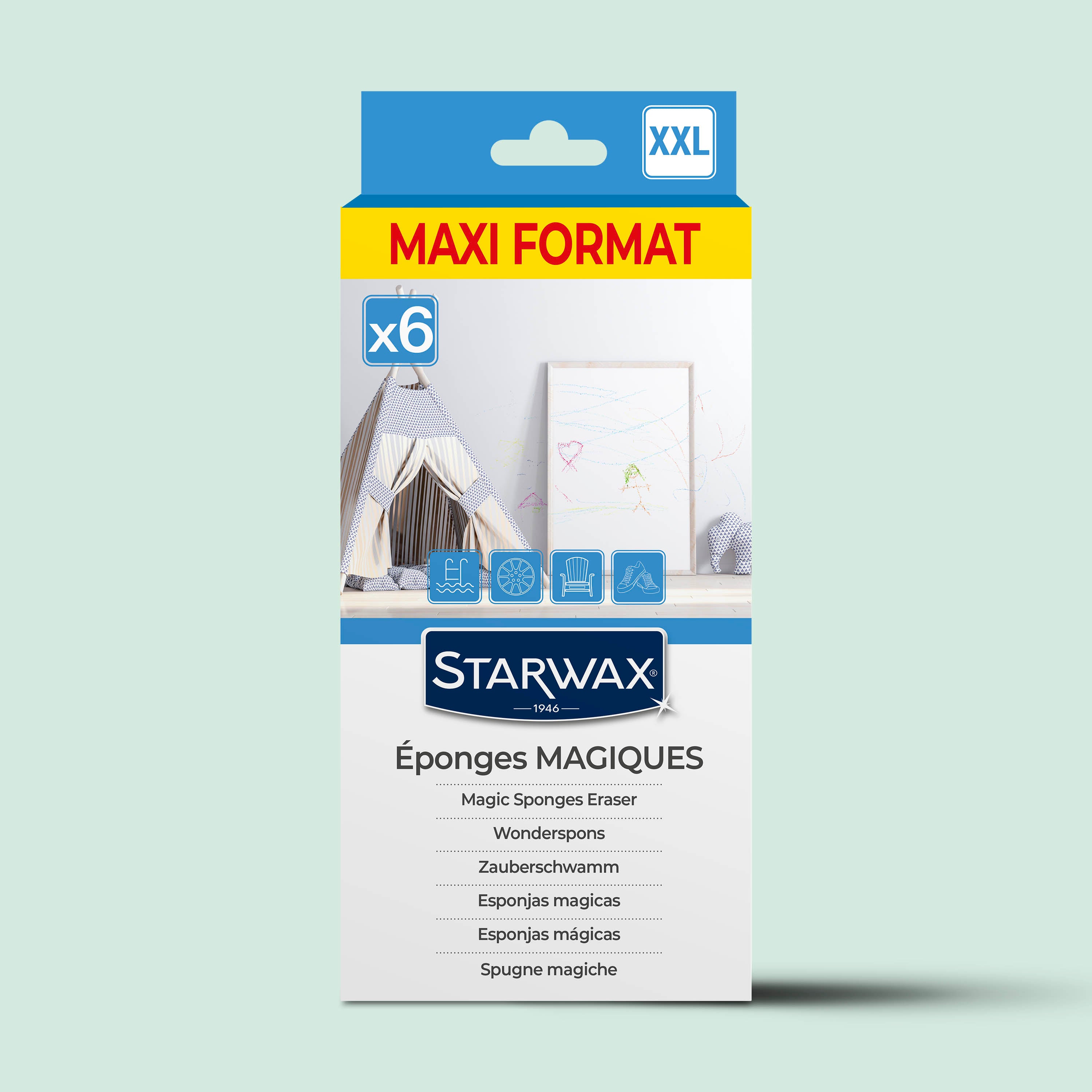 STARWAX - Eponges magiques XXL X2