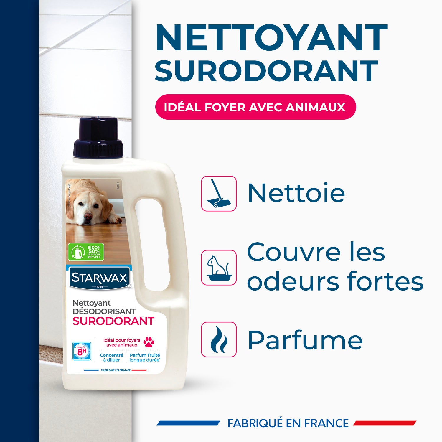 STARWAX - Nettoyant désodorisant surodorant 1L