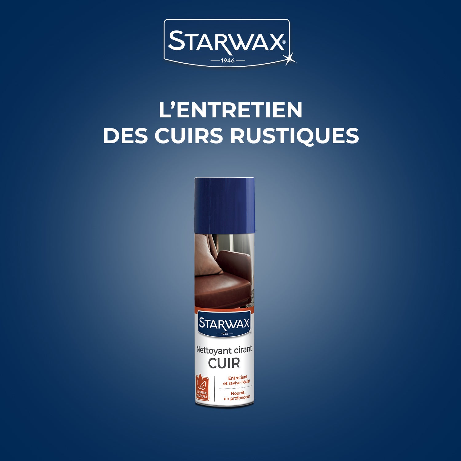 STARWAX - Nettoyant cirant pour cuir 300ml Incolore