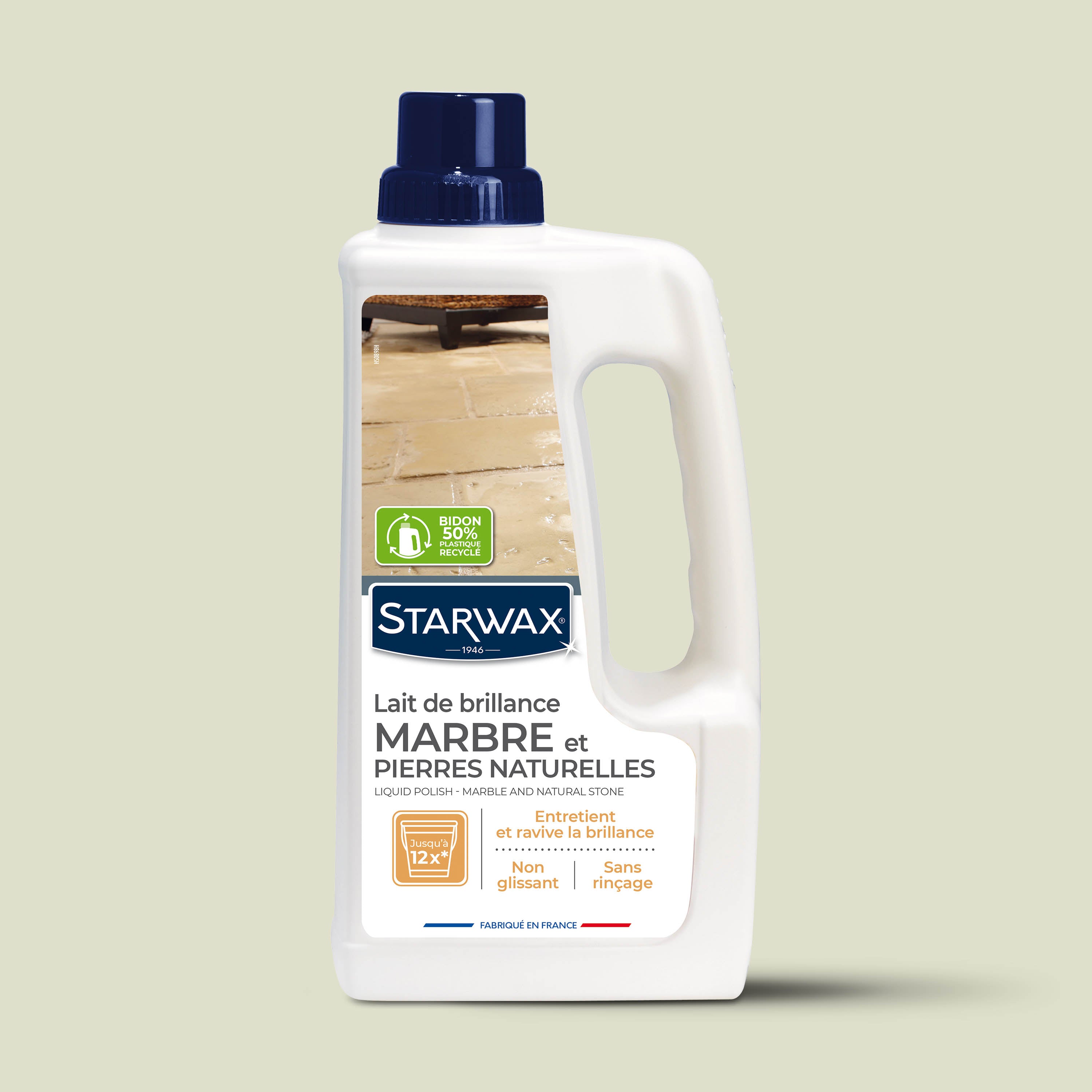 STARWAX - Lait de brillance pour marbres et pierres naturelles 1L