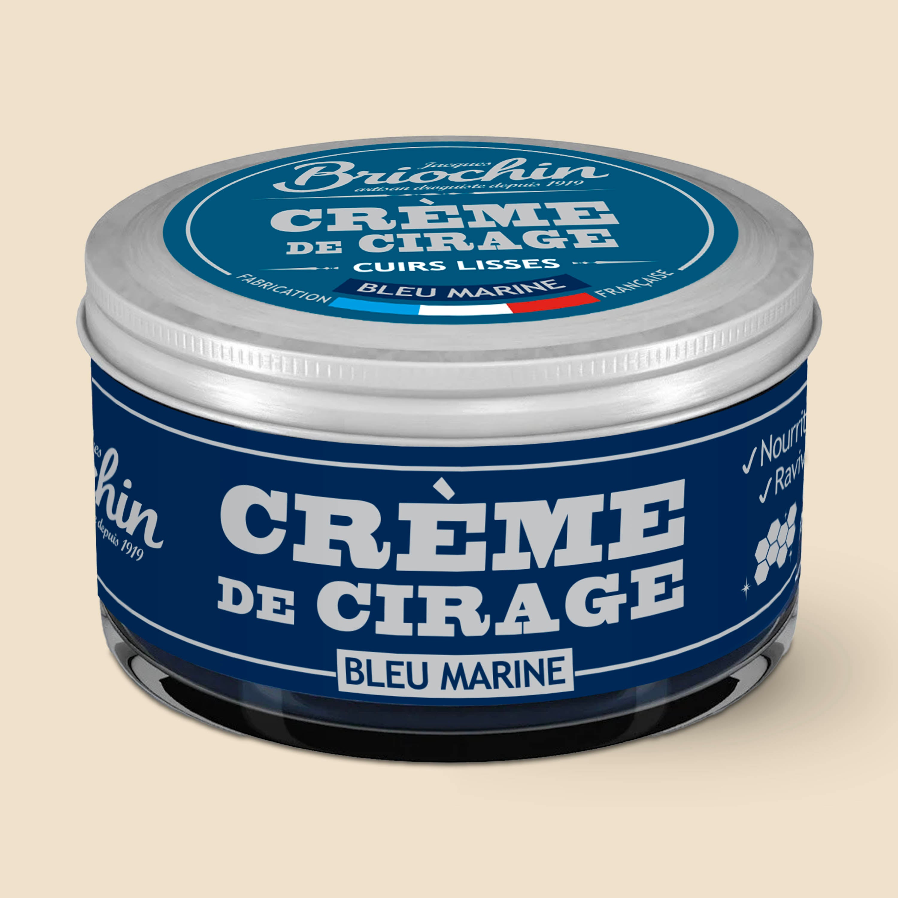 BRIOCHIN - Crème de cirage bleu marine 50ml Couleur bleu