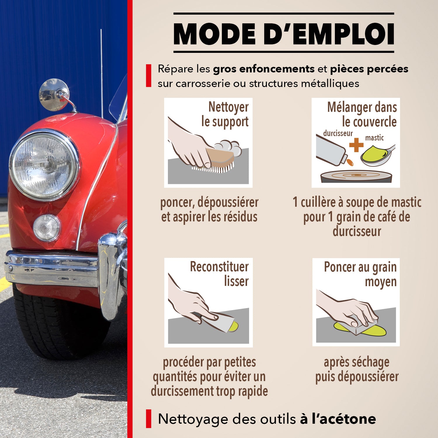 SINTO - Répare métal armé 170ml