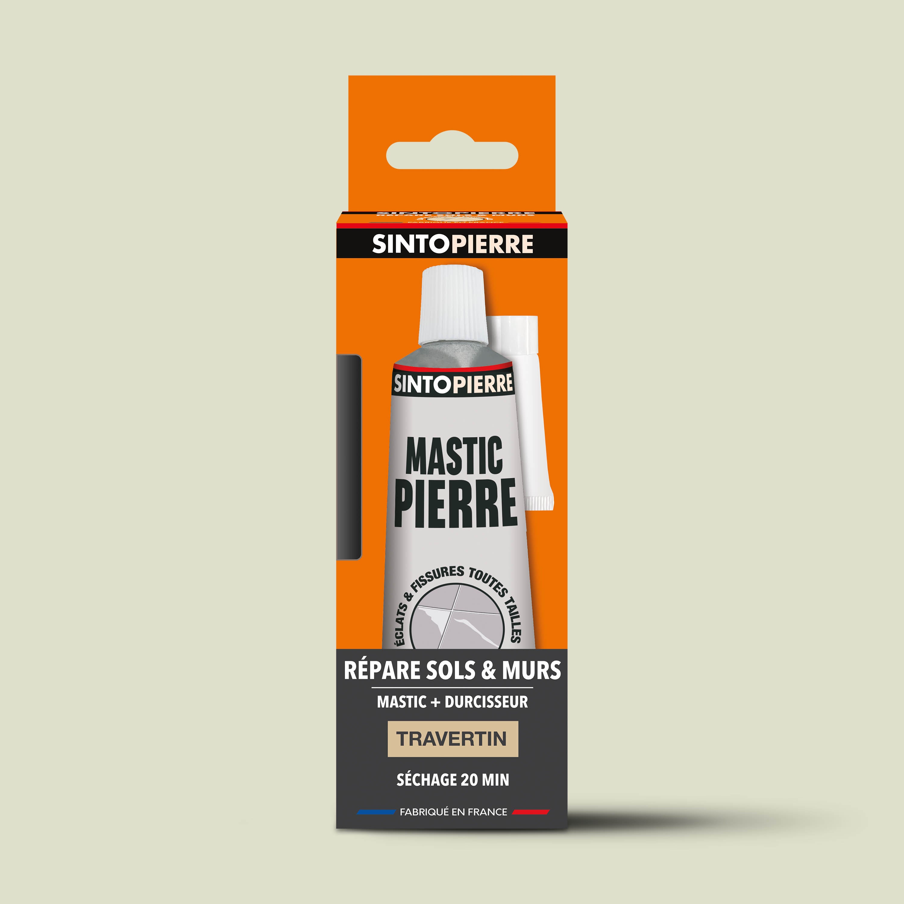 SINTO - Répare sols et murs travertin  (parement, pierres, travertin, comblanchien) 100g Travertin