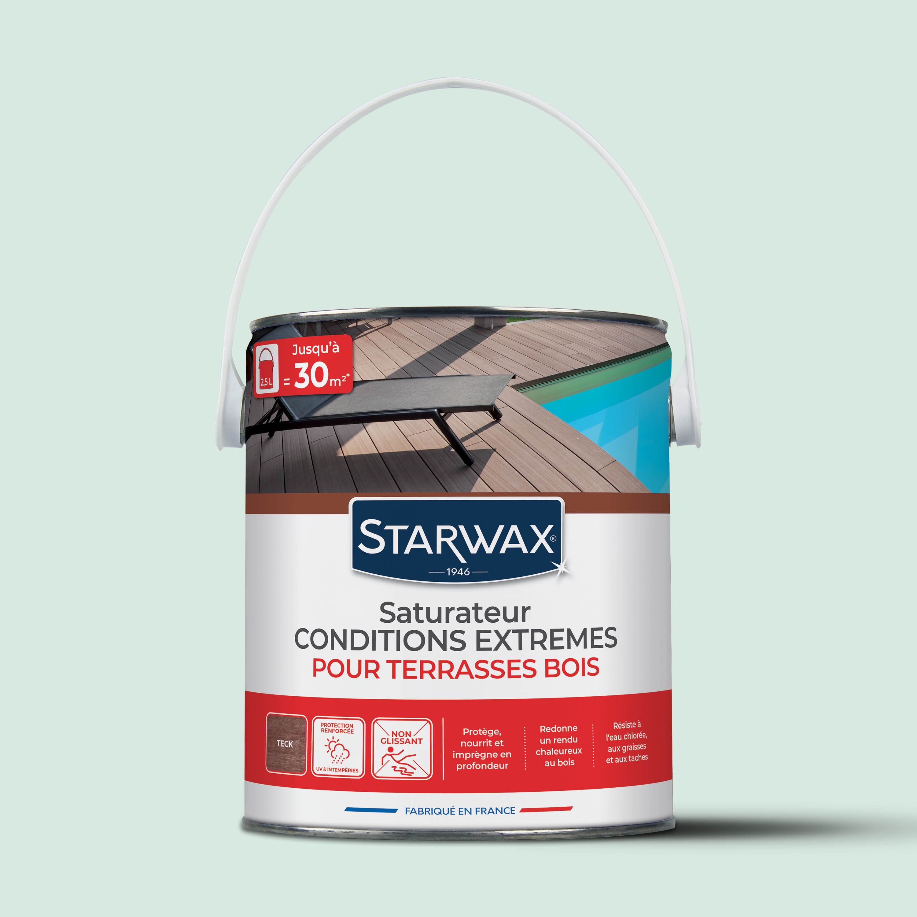 STARWAX - Saturateur bois extérieurs conditions extrêmes
 1L Incolore