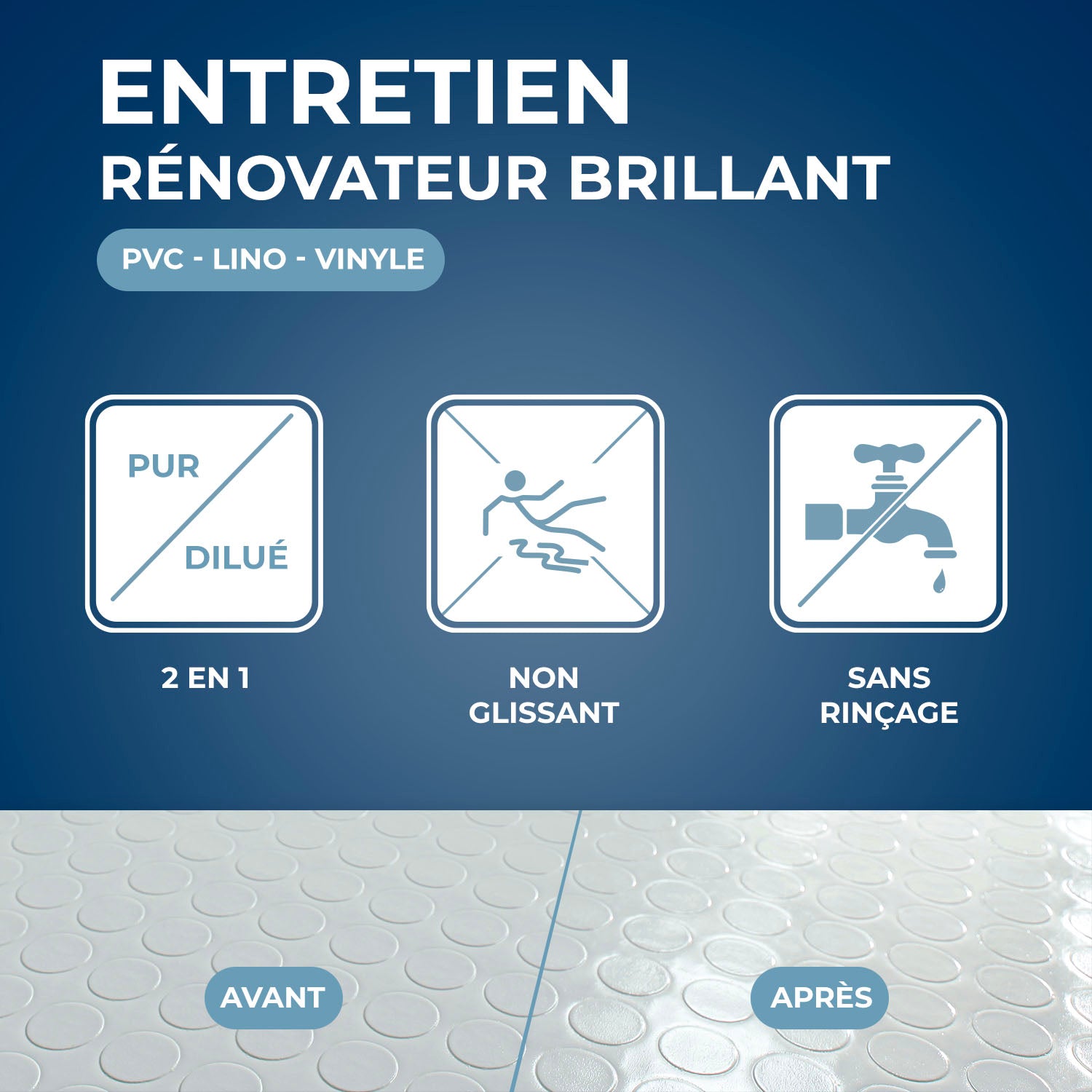 STARWAX - Entretien brillant pour sols PVC 1L