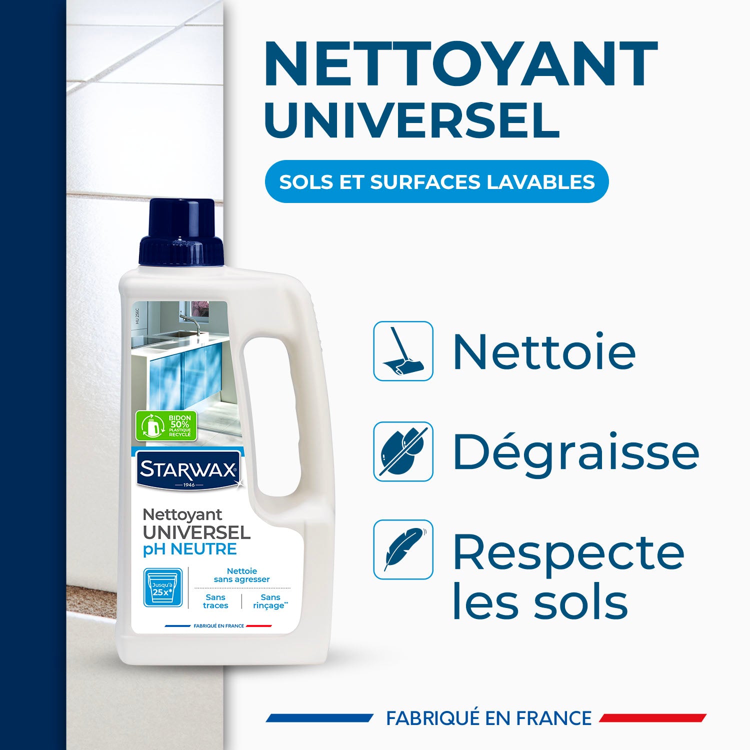 STARWAX - Nettoyant universel multi-usages pH neutre 1L