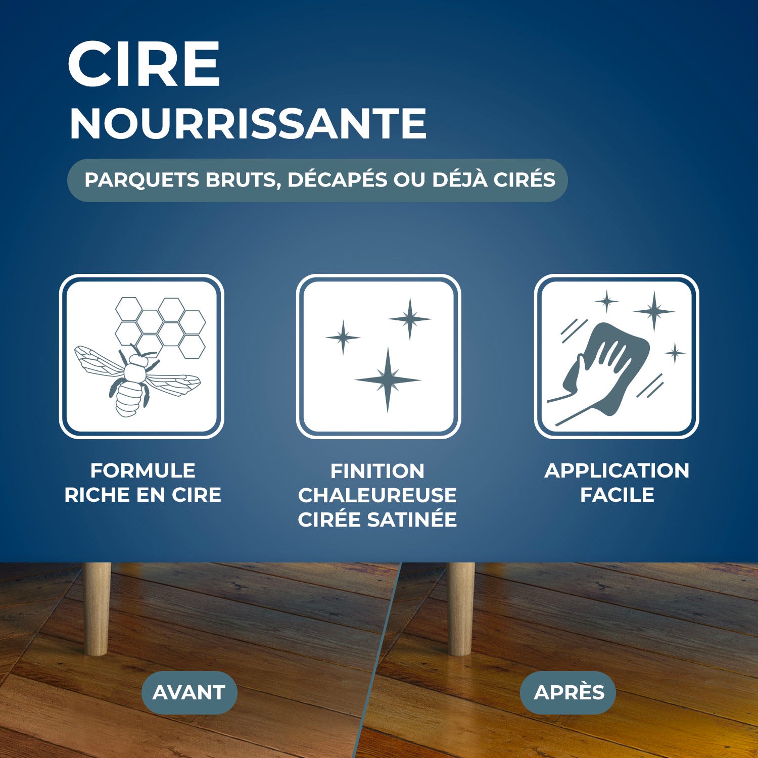 STARWAX - Cire concentrée pour parquets cirés 1L