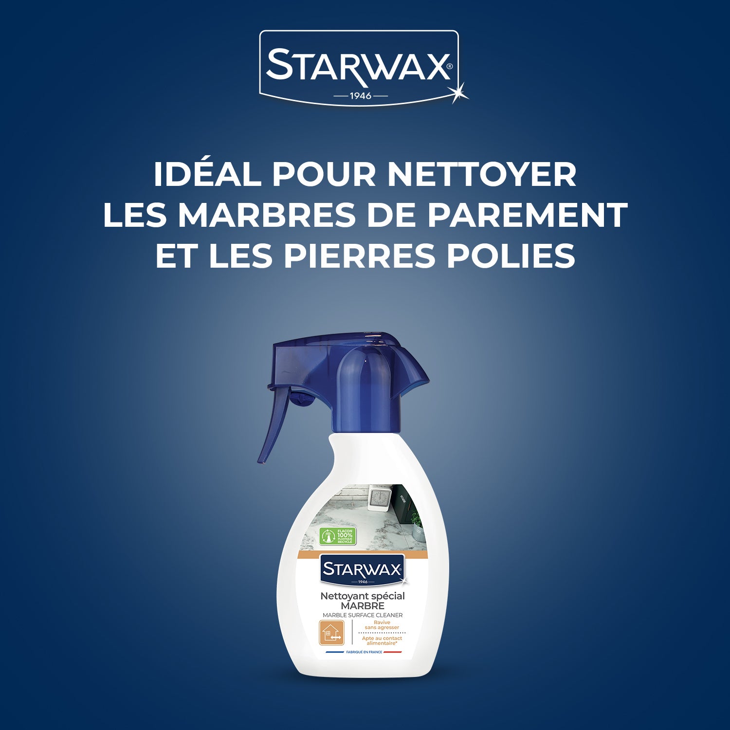 STARWAX - Nettoyant raviveur pour marbre et pierres naturelles 250ml