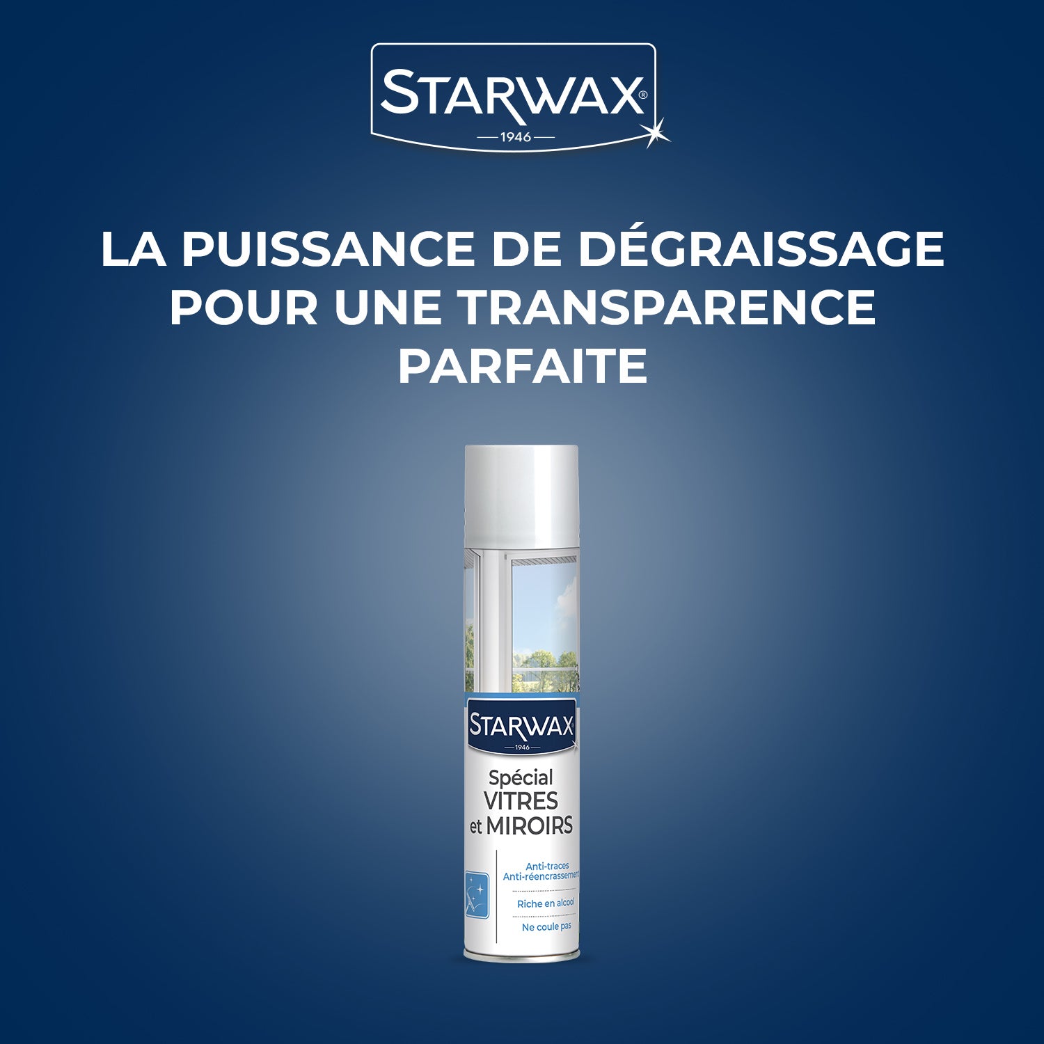 STARWAX - Mousse nettoyante pour vitres et miroirs 400ml