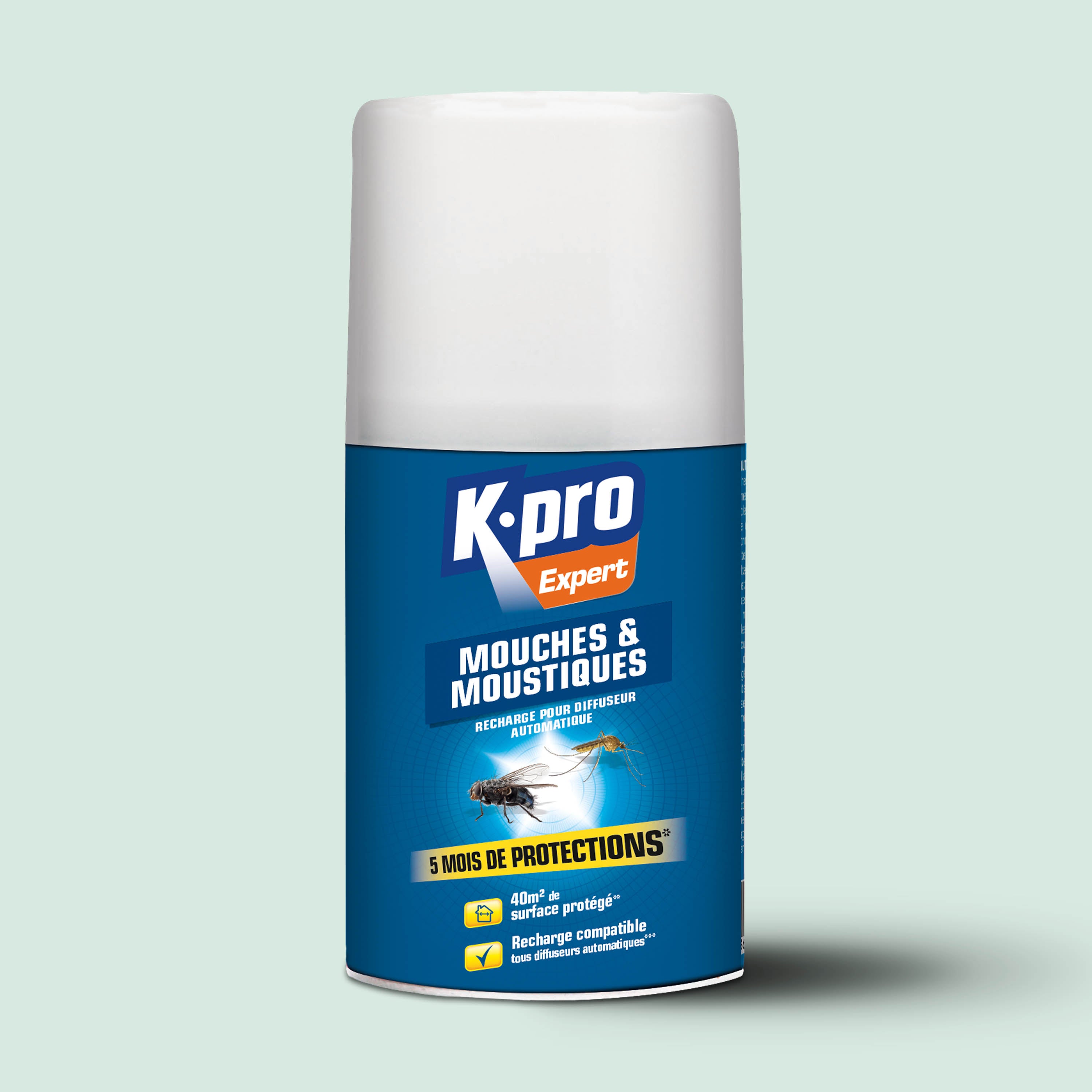 K.PRO - Recharge pour diffuseur automatique mouches moustiques
 250ml
